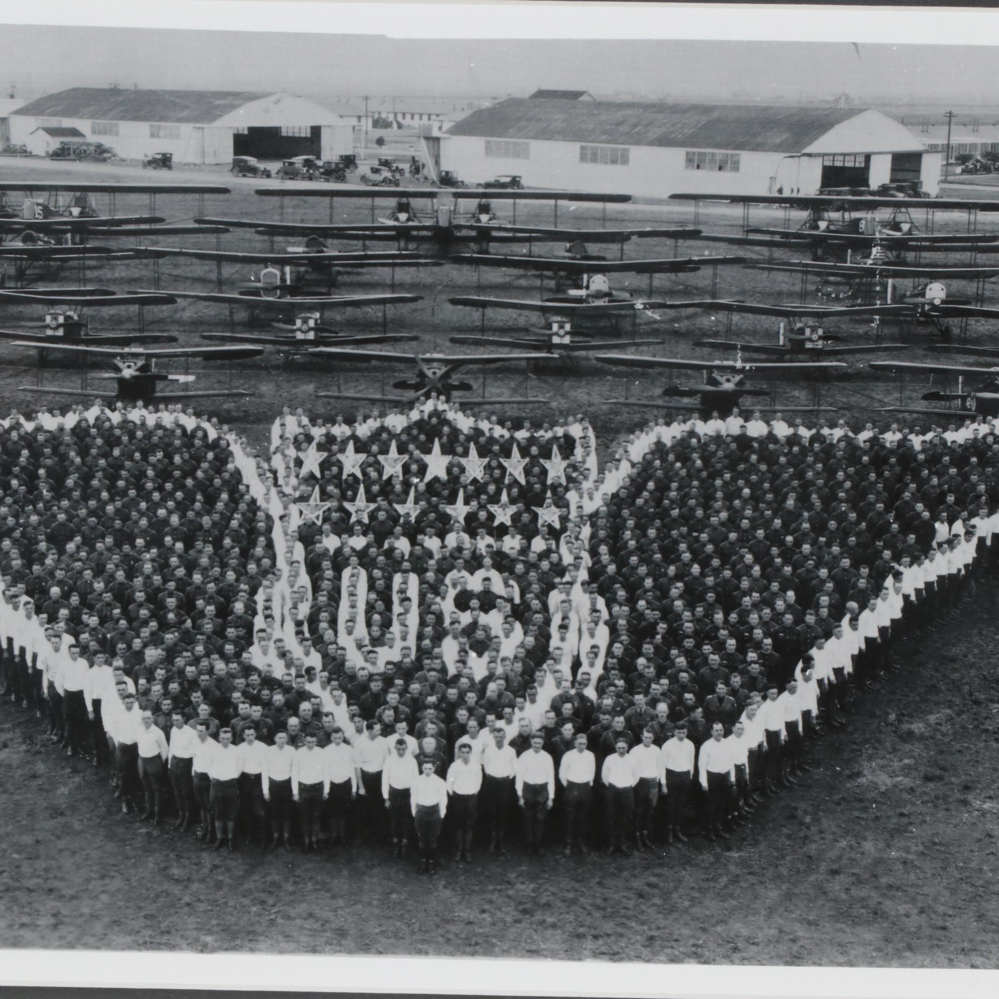 E.O. Goldbeck Reprint Panoramic Photograph "Living Air Service Insignia"