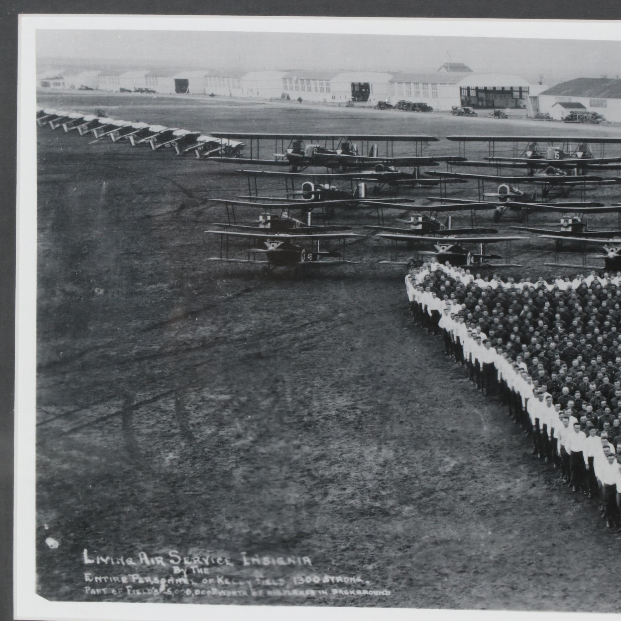 E.O. Goldbeck Reprint Panoramic Photograph "Living Air Service Insignia"
