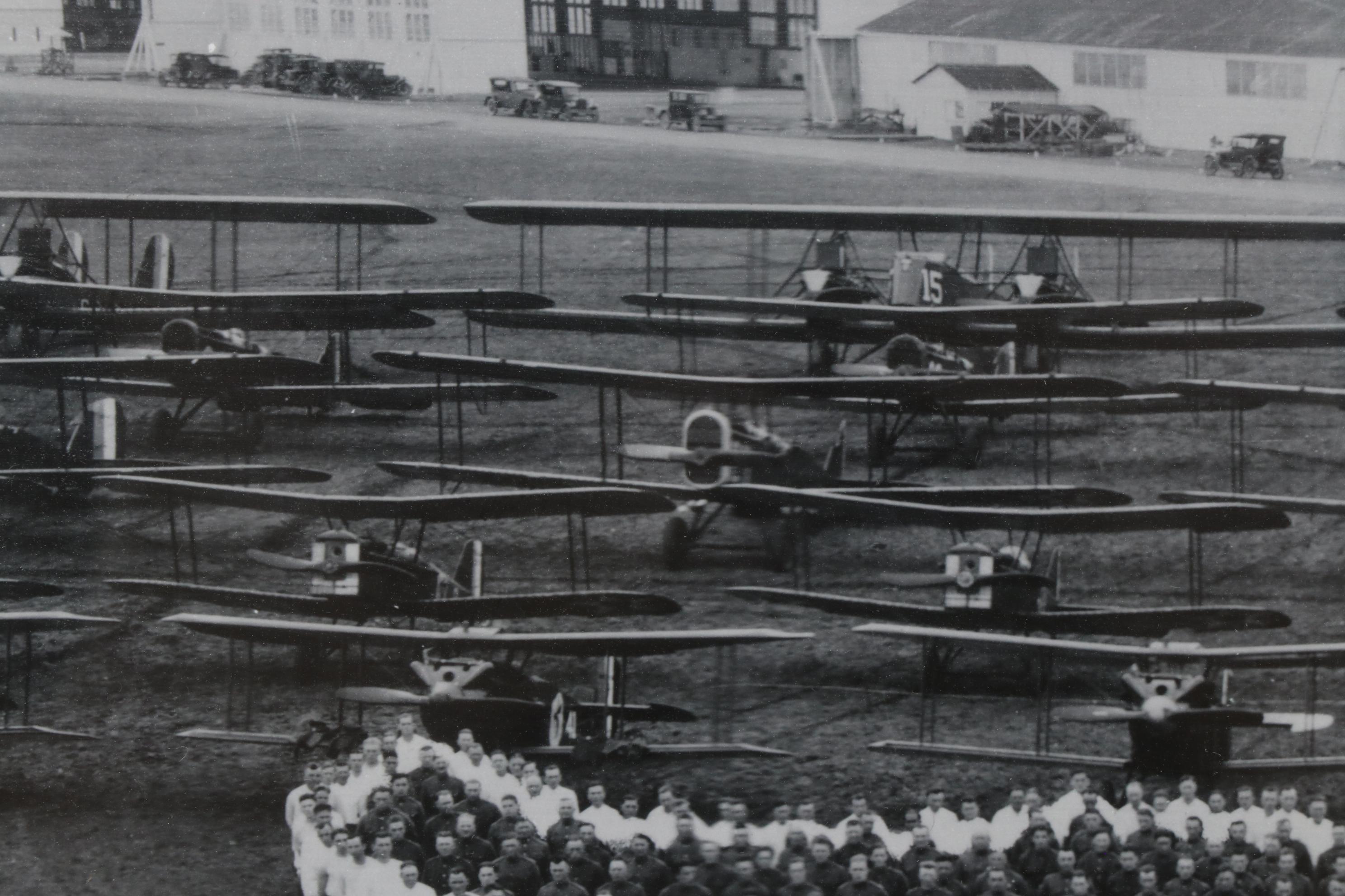 E.O. Goldbeck Reprint Panoramic Photograph "Living Air Service Insignia"