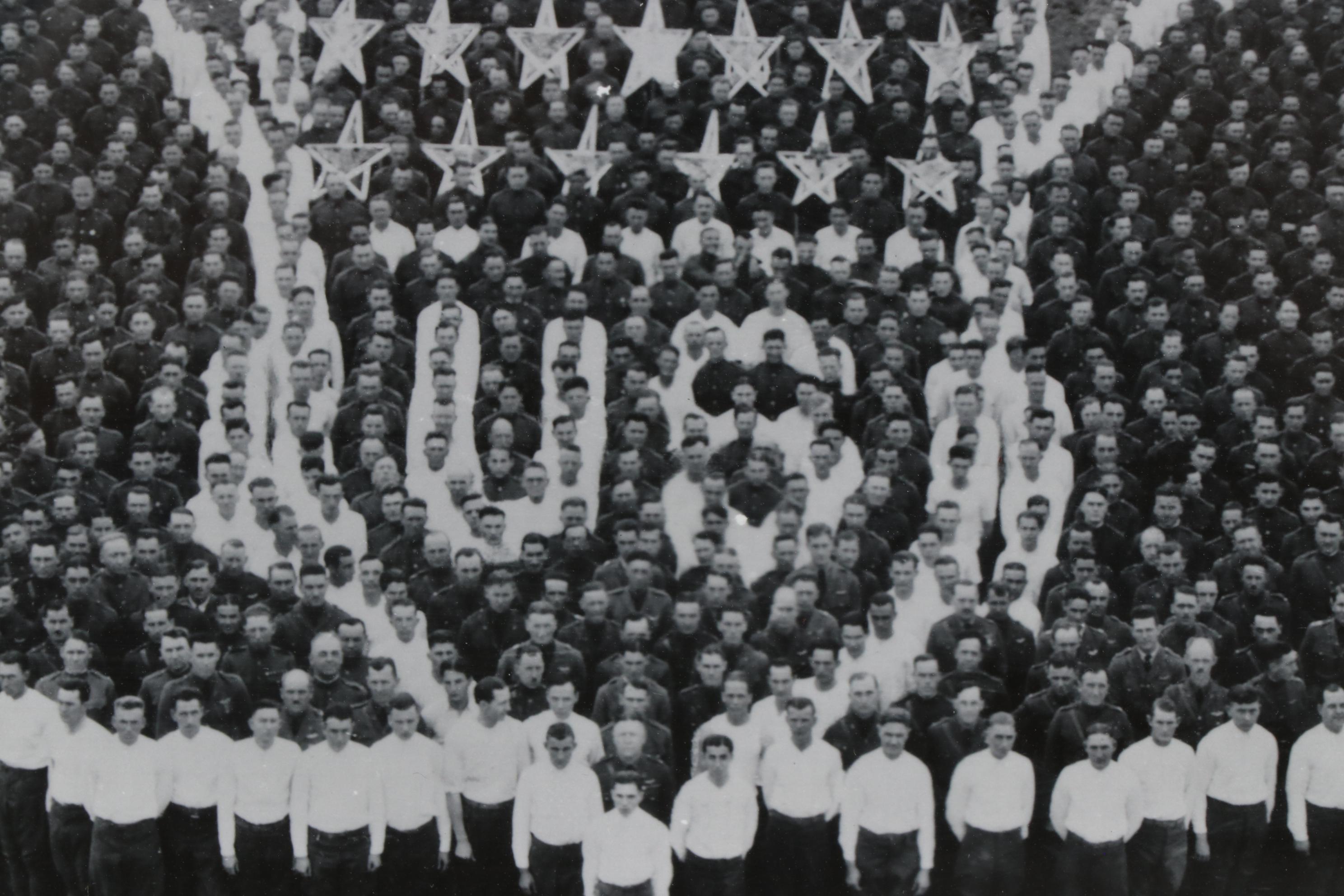 E.O. Goldbeck Reprint Panoramic Photograph "Living Air Service Insignia"