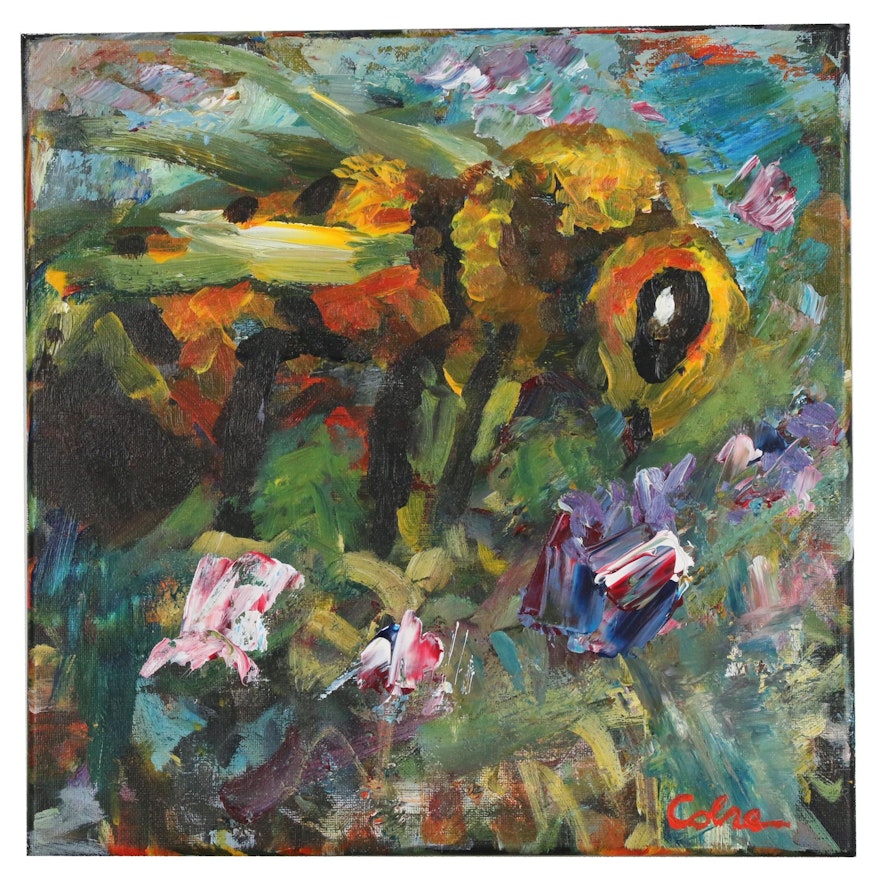 Amelia Colne Acrylic Painting of Bee