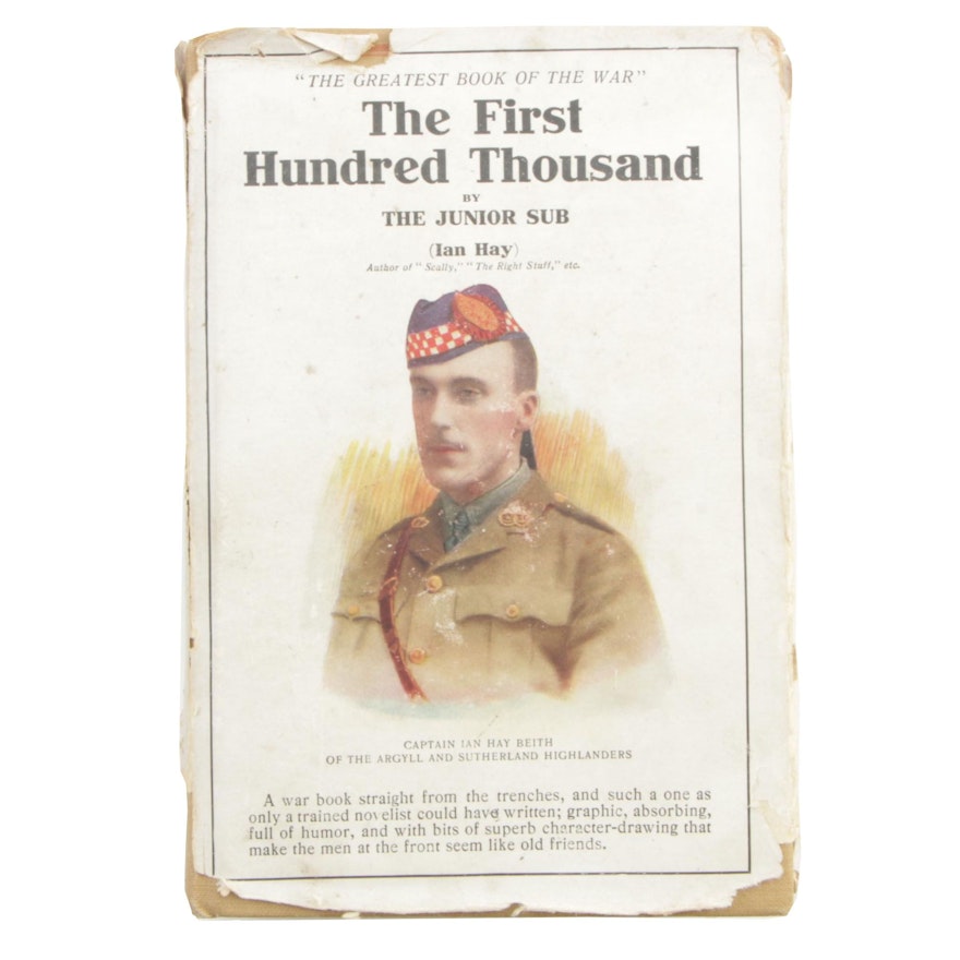 First American Edition "The First Hundred Thousand" by Ian Hay