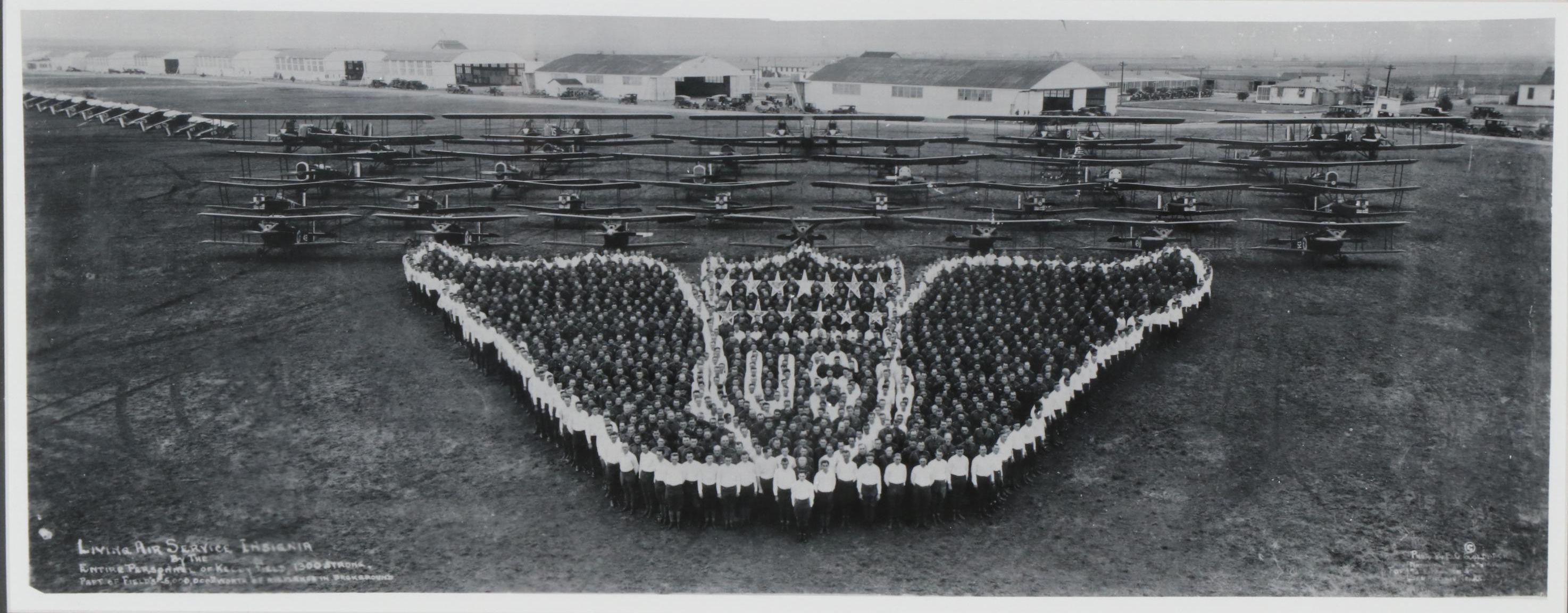 E.O. Goldbeck Reprint Panoramic Photograph "Living Air Service Insignia"