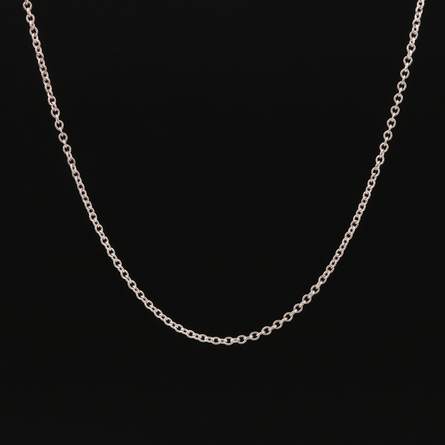 Tiffany & Co. Sterling Silver Cable Chain Necklace