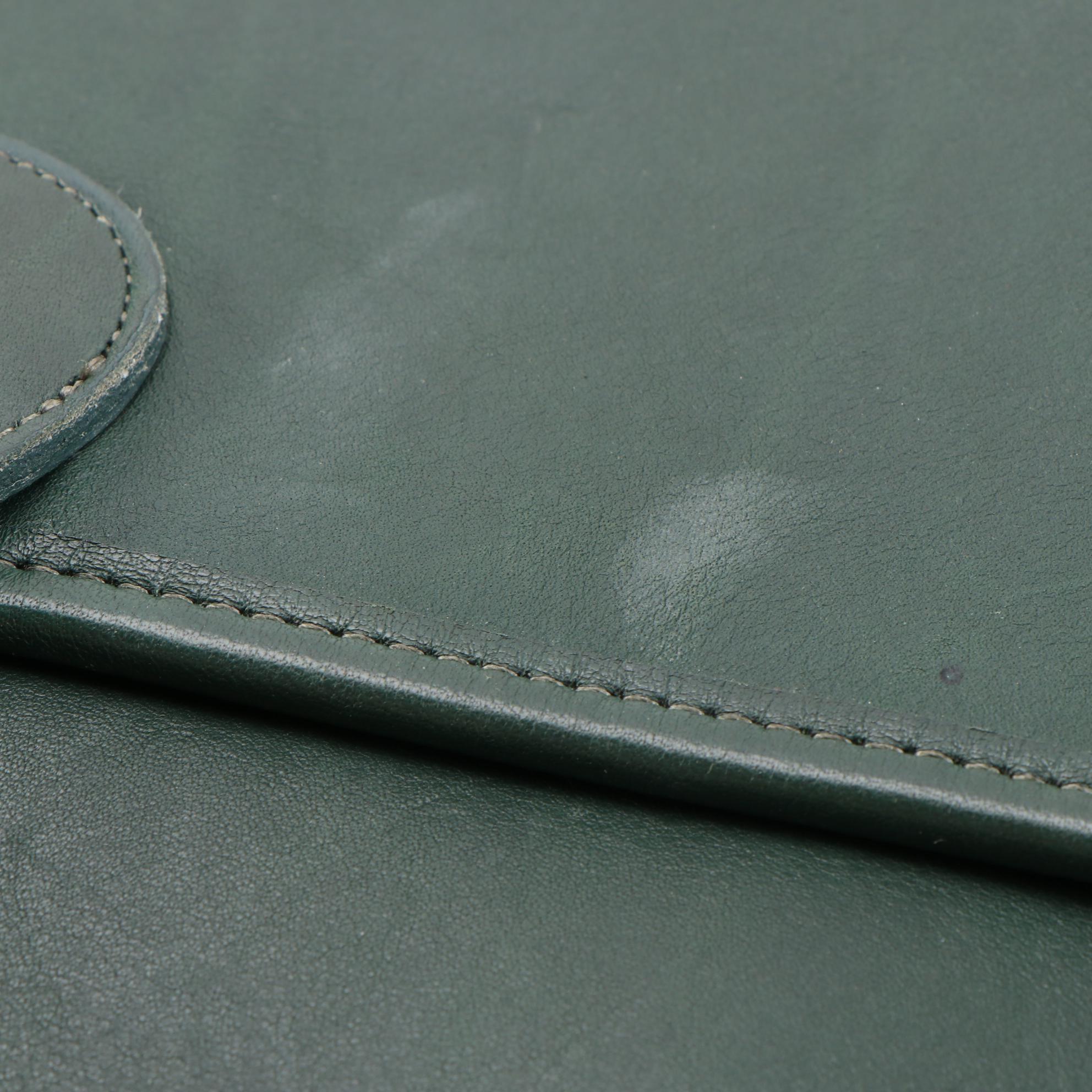 Coach Metropolitan Briefcase Messenger Bag in Green Glove-Tanned Leather