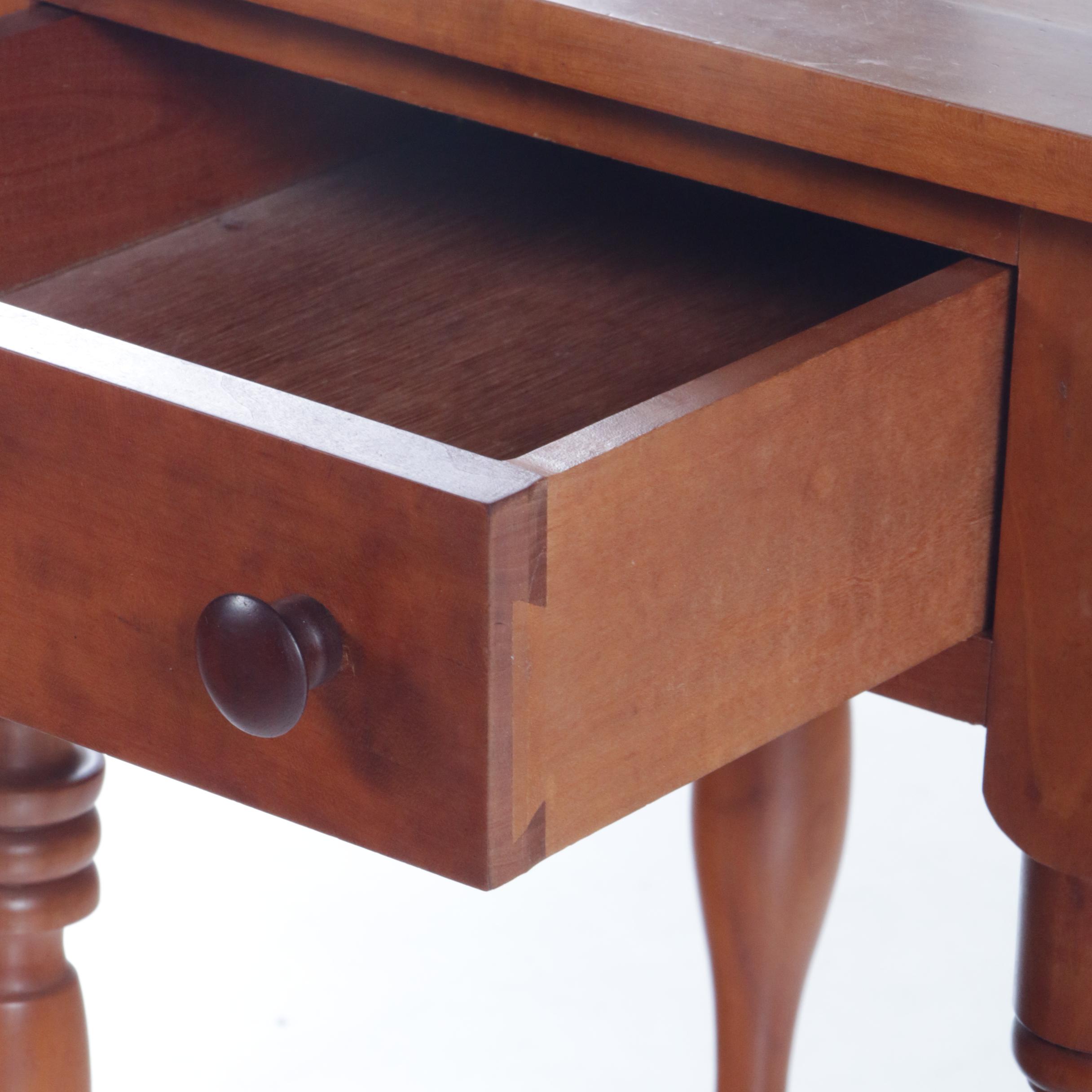 Pair of McMahan Furniture Co. American Primitive Cherrywood Side Tables