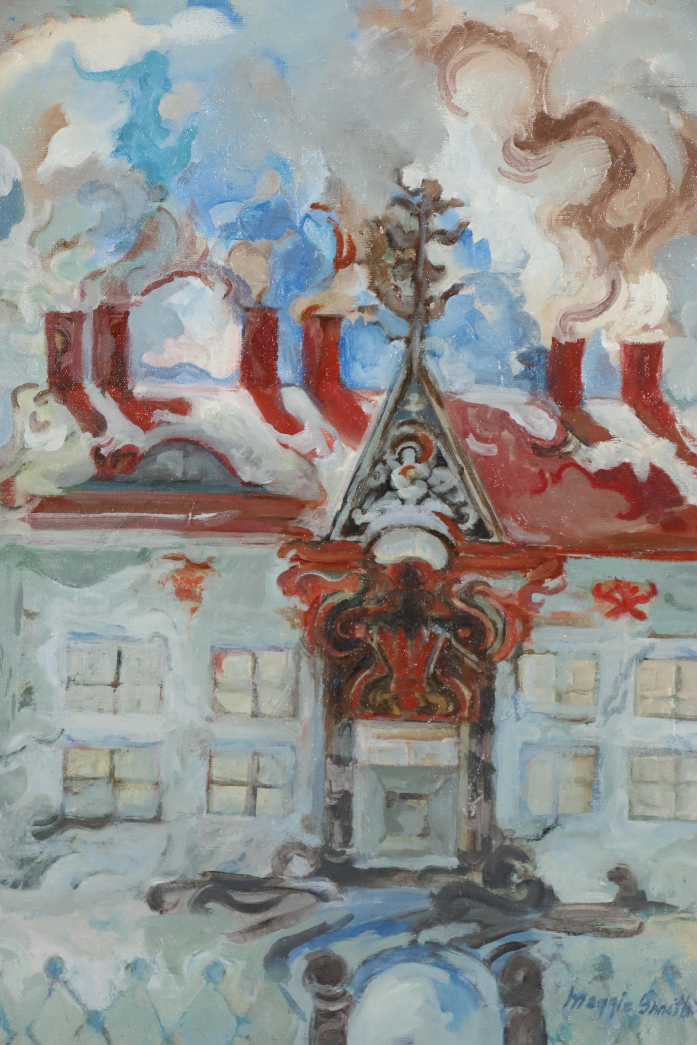 Maggie Smith Oil Painting "Winter Home"