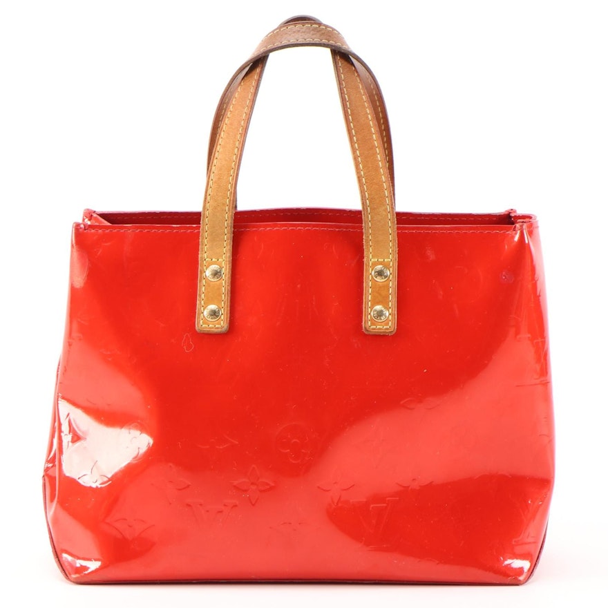 Refurbished Louis Vuitton Reade PM Mini Tote in Monogram Vernis and Leather