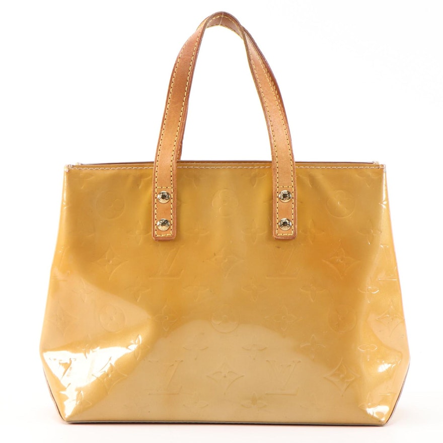 Refurbished Louis Vuitton Reade PM Mini Tote in Monogram Vernis and Leather