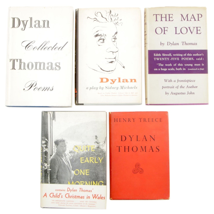 1939 "The Map of Love" with Other First Edition Dylan Thomas Books