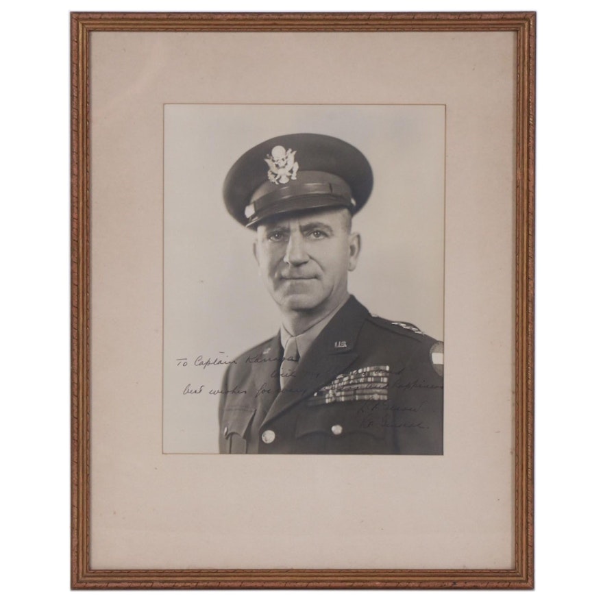 U.S. Army Lt. General Leonard Townsend Gerow Autographed Photograph