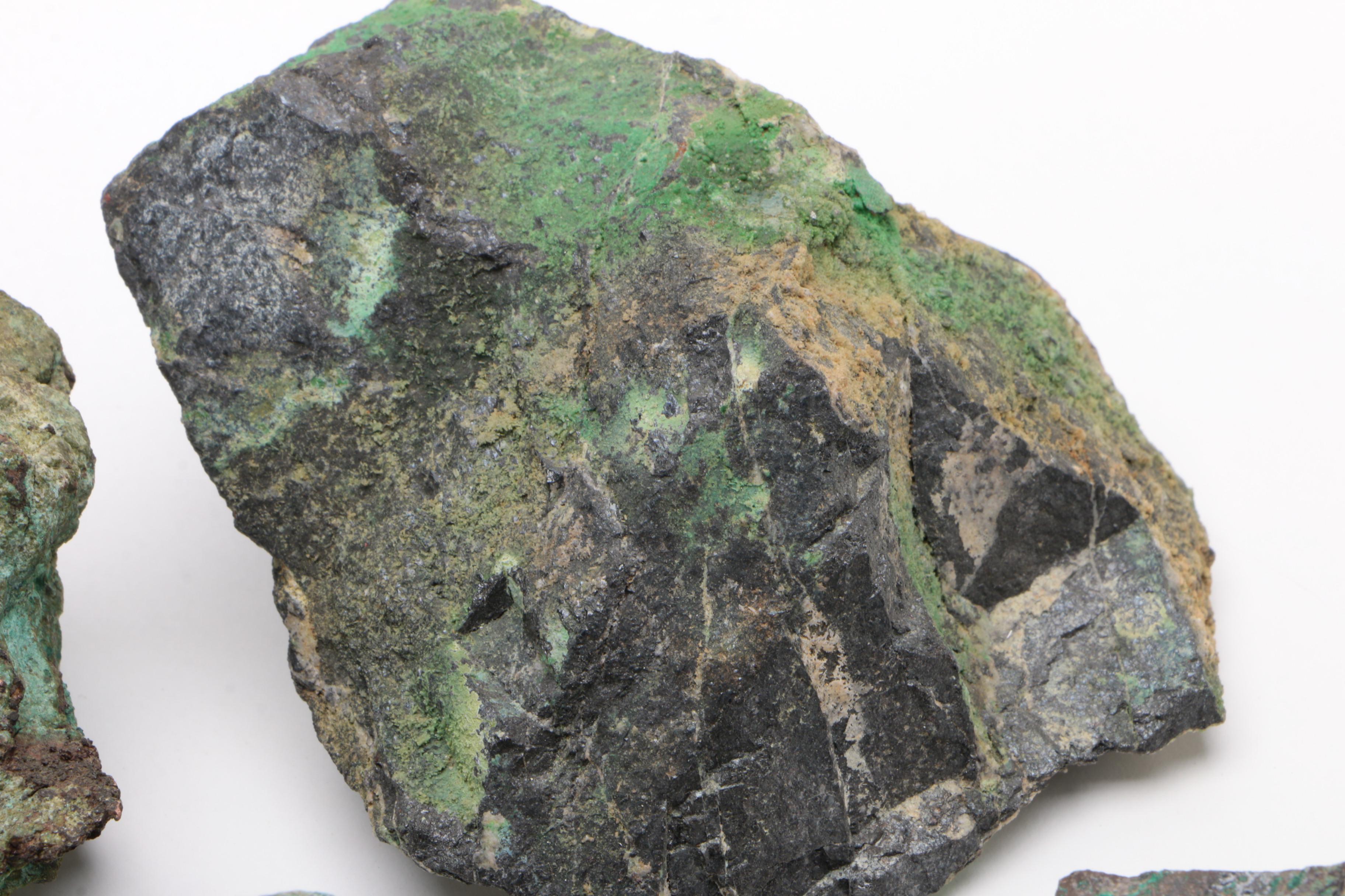 Collection of Raw Copper Ore