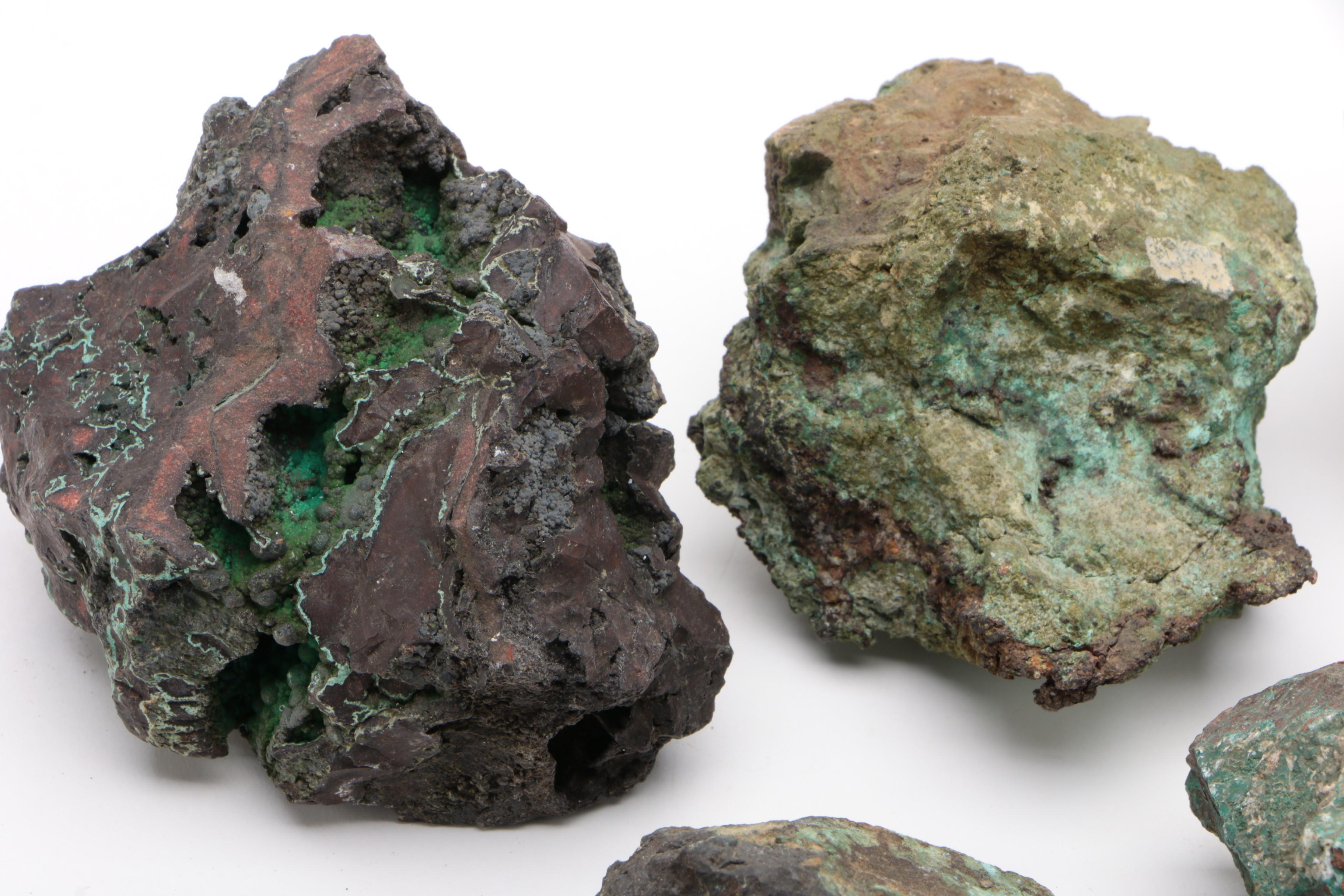 Collection of Raw Copper Ore