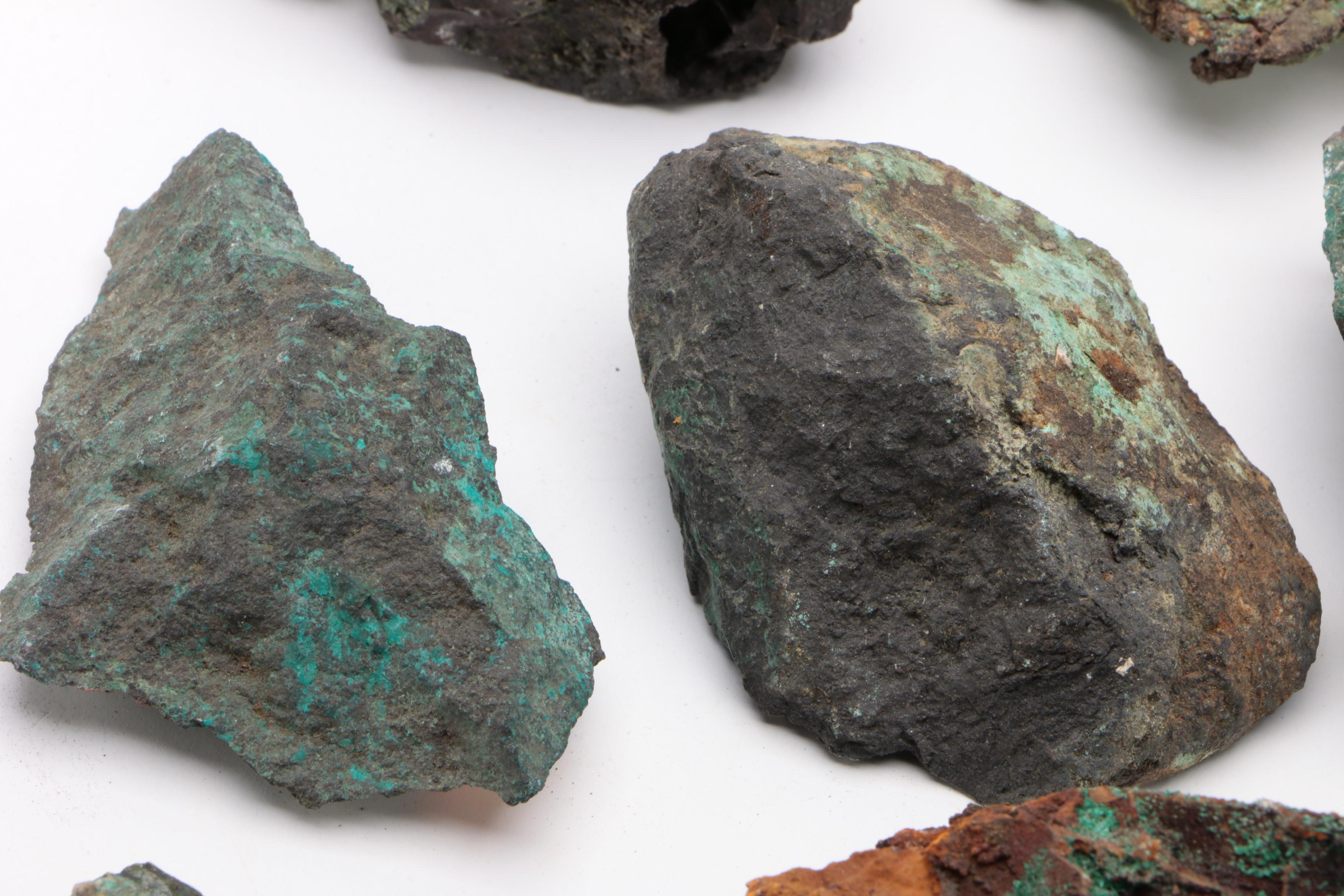 Collection of Raw Copper Ore