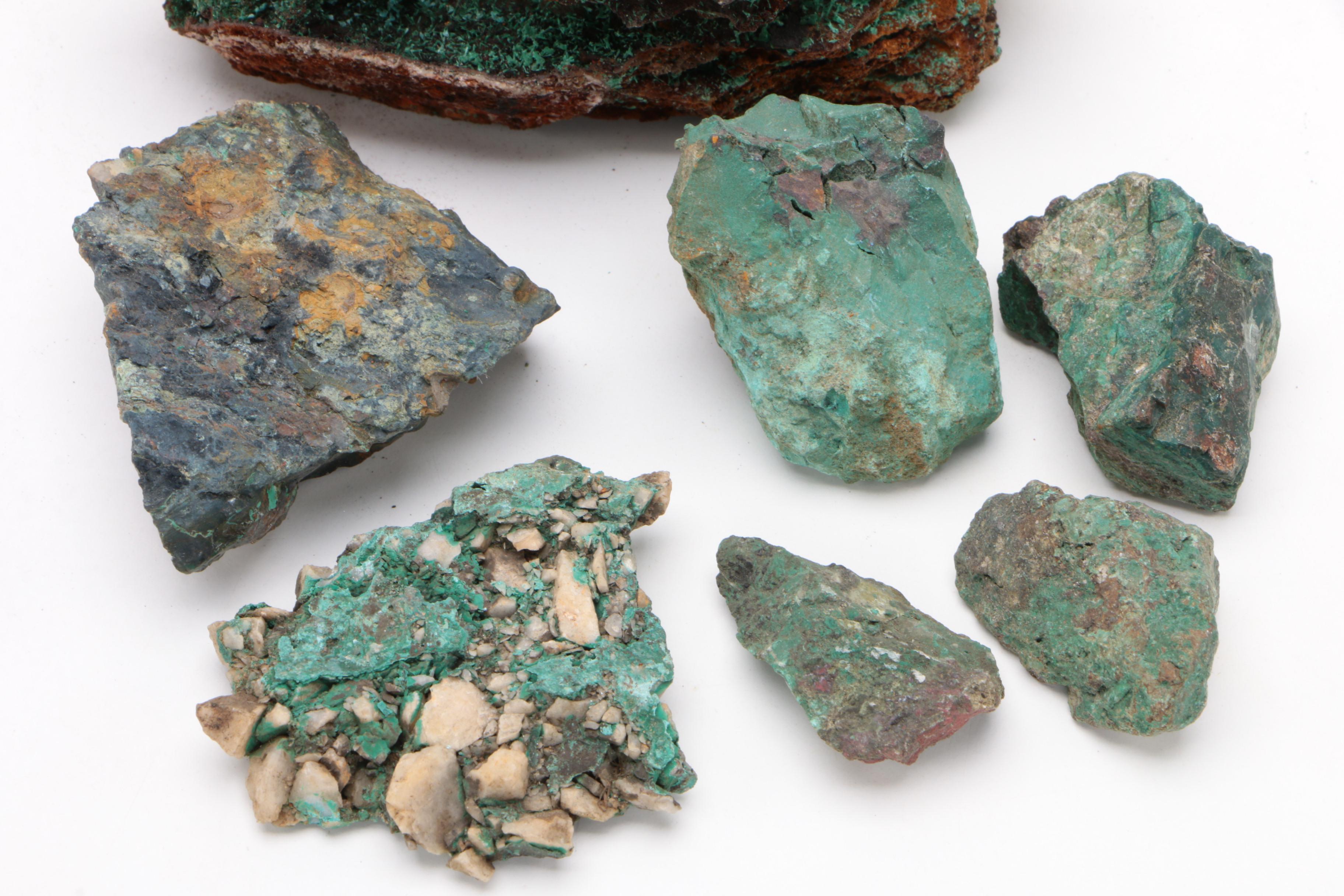Collection of Raw Copper Ore