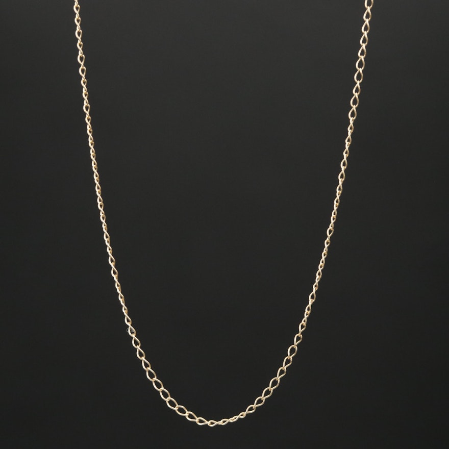 10K Curb Chain Necklace