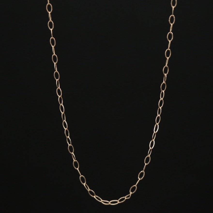 14K Cable Chain Necklace