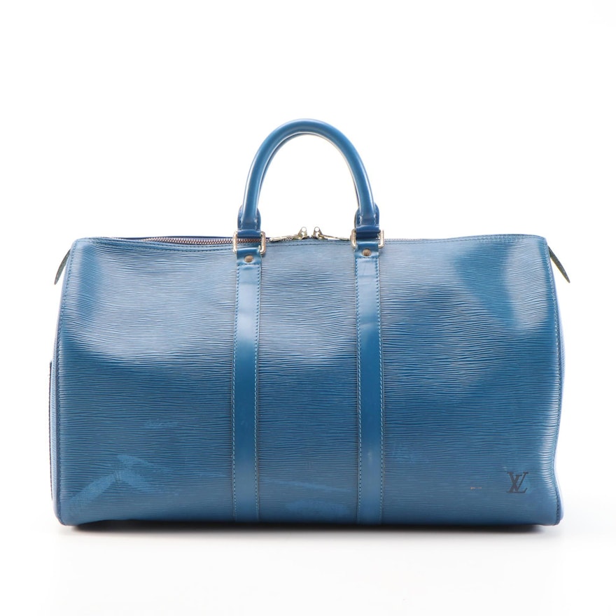 Louis Vuitton Keepall 45 in Toledo Blue Epi Leather