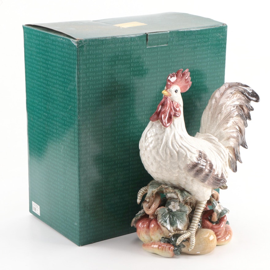 Fitz & Floyd "Belle Classique" Ceramic Rooster Figurine