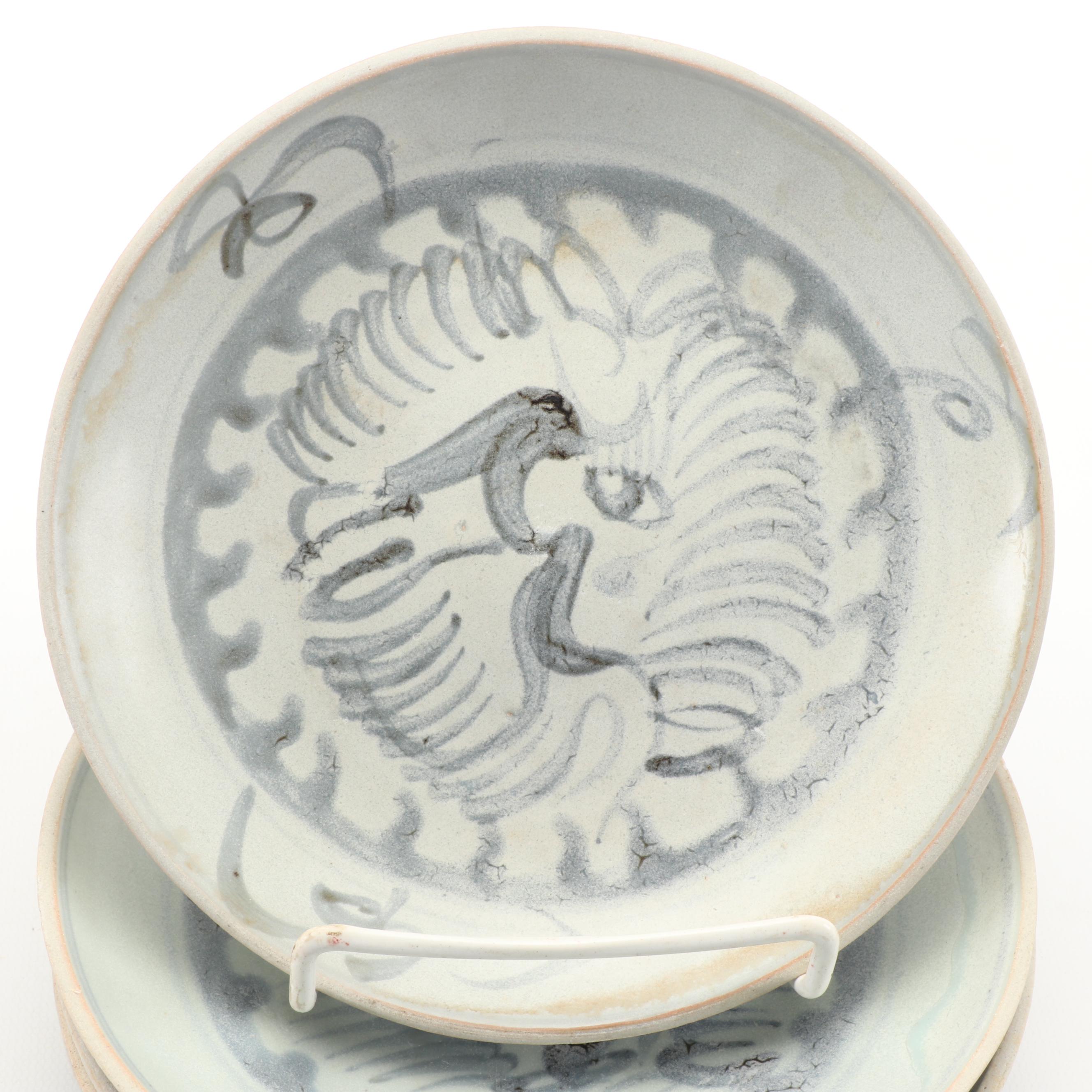 Chinese Swatow Ware Footed Bowls