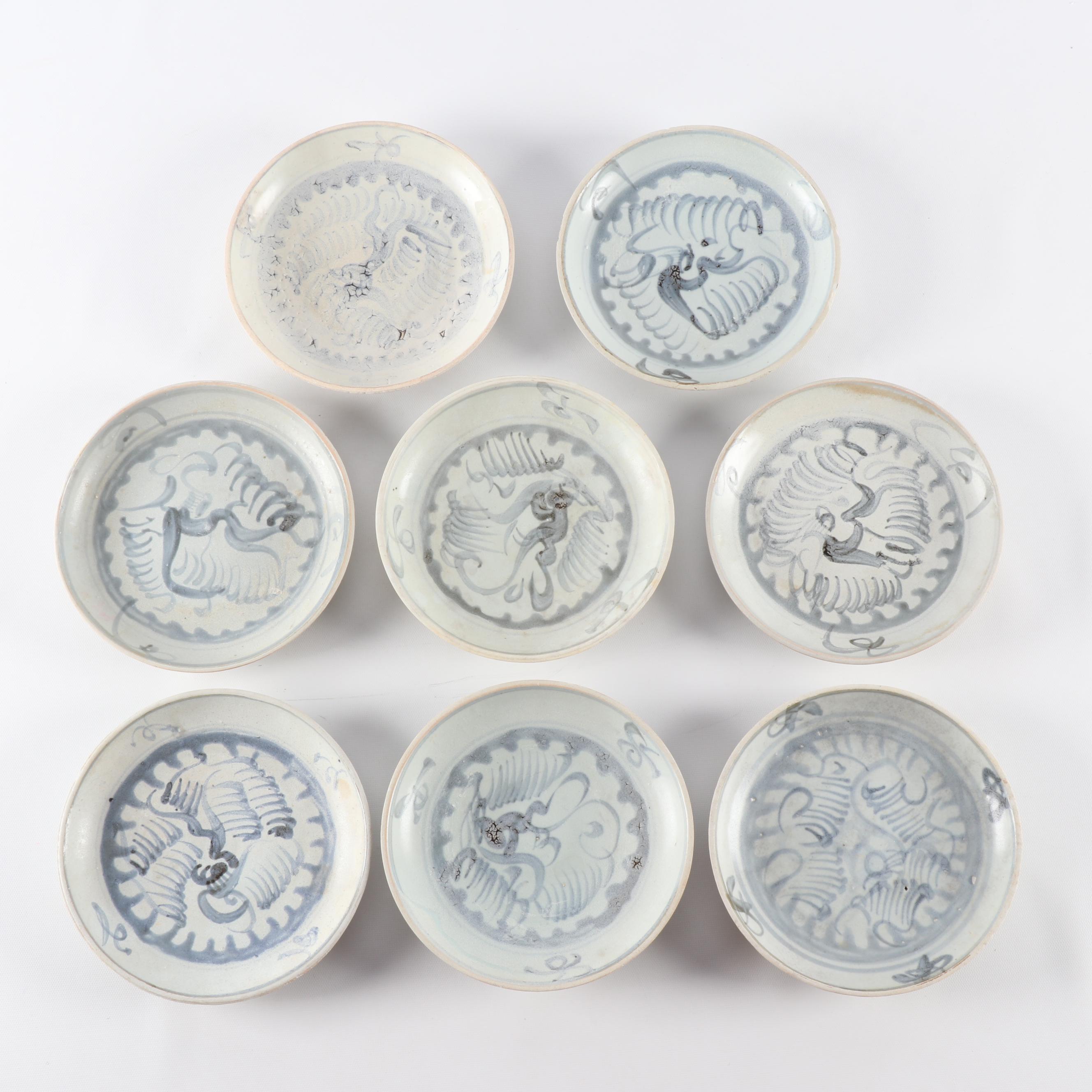 Chinese Swatow Ware Footed Bowls