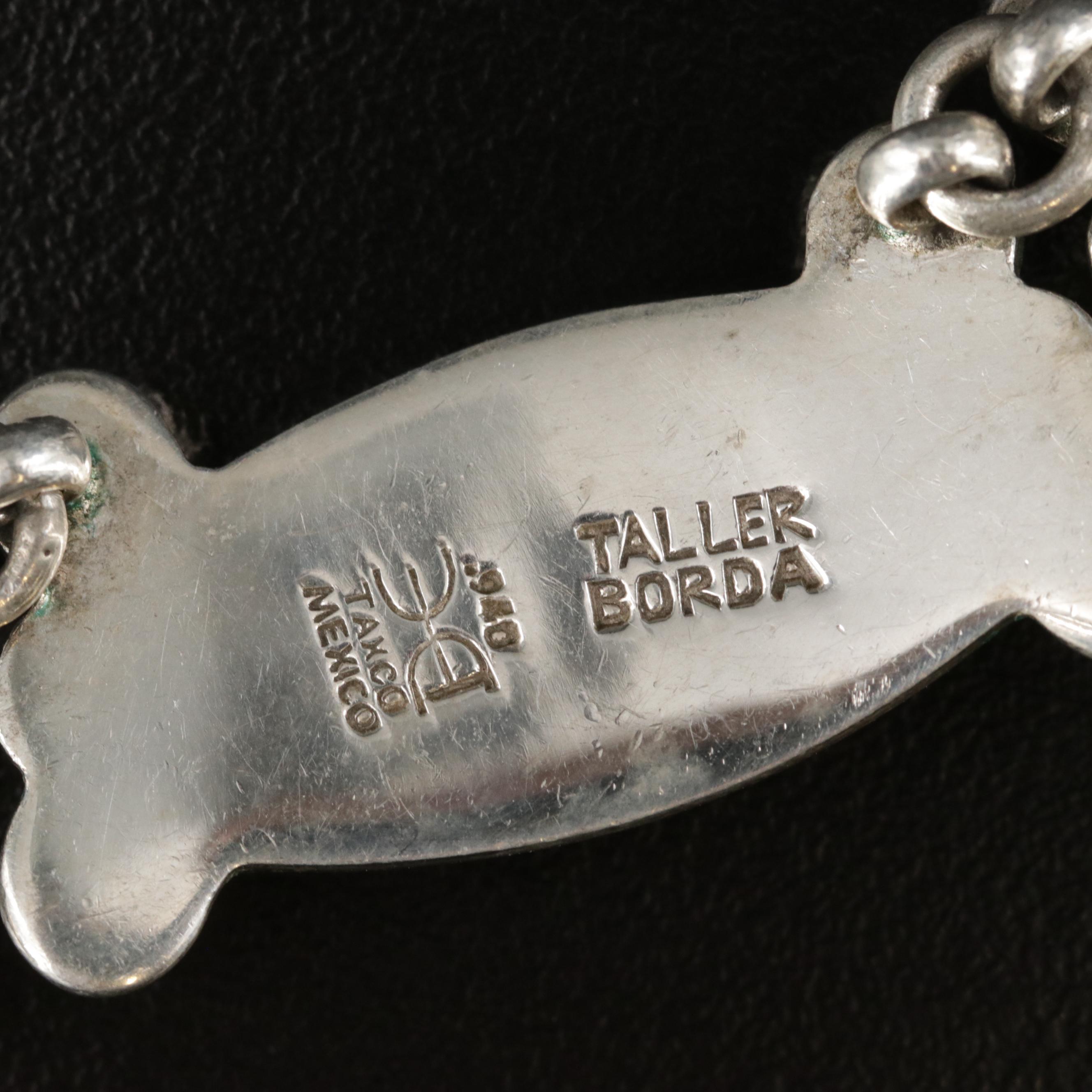 Vintage Hector Aguilar Taxco Mexico 940 Silver Link Necklace