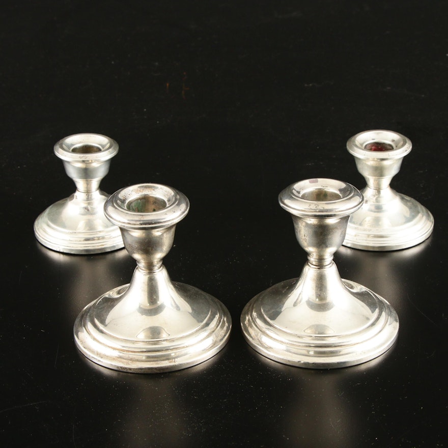 Gorham "Puritan" and Revere Silversmiths Sterling Silver Candle Holders