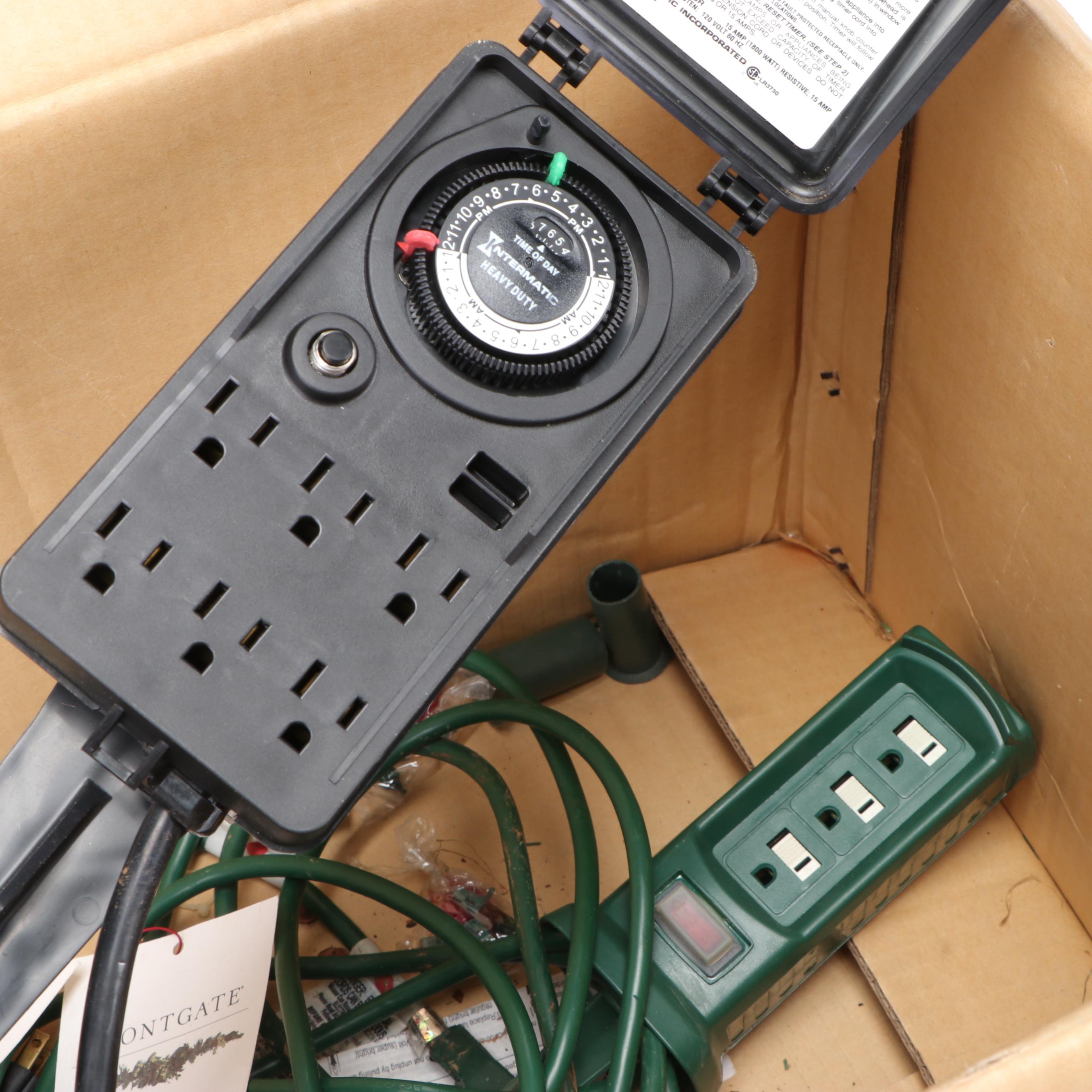 Frontgate Artificial Pre-Lit Christmas Trees with Other Christmas Decor