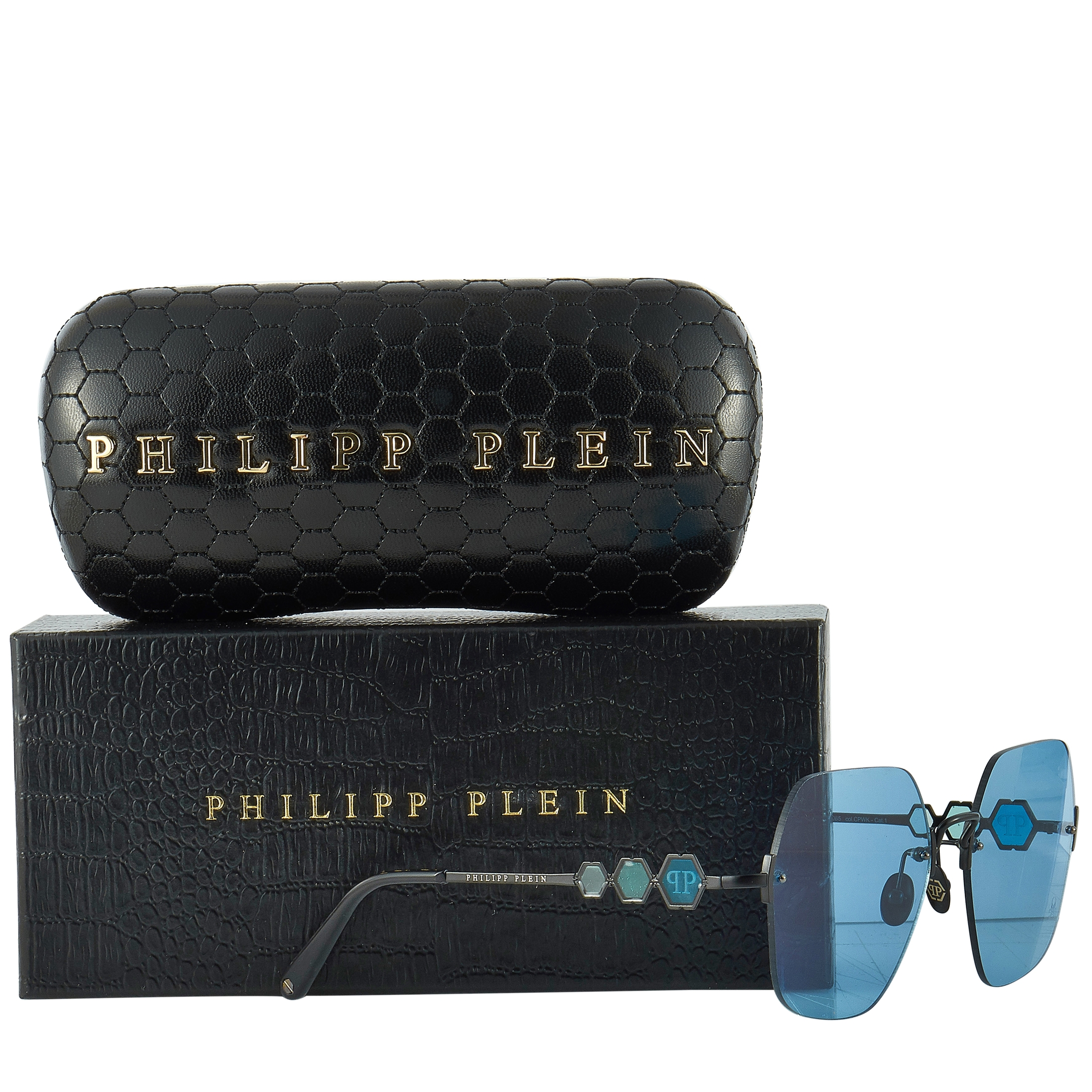Philipp Plein Statement Blue Sunglasses