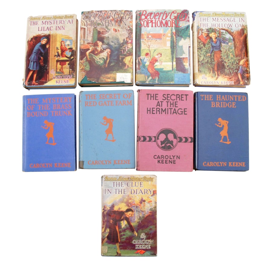 "Nancy Drew Mystery Series" and "Beverly Gray College Mystery Series", Vintage