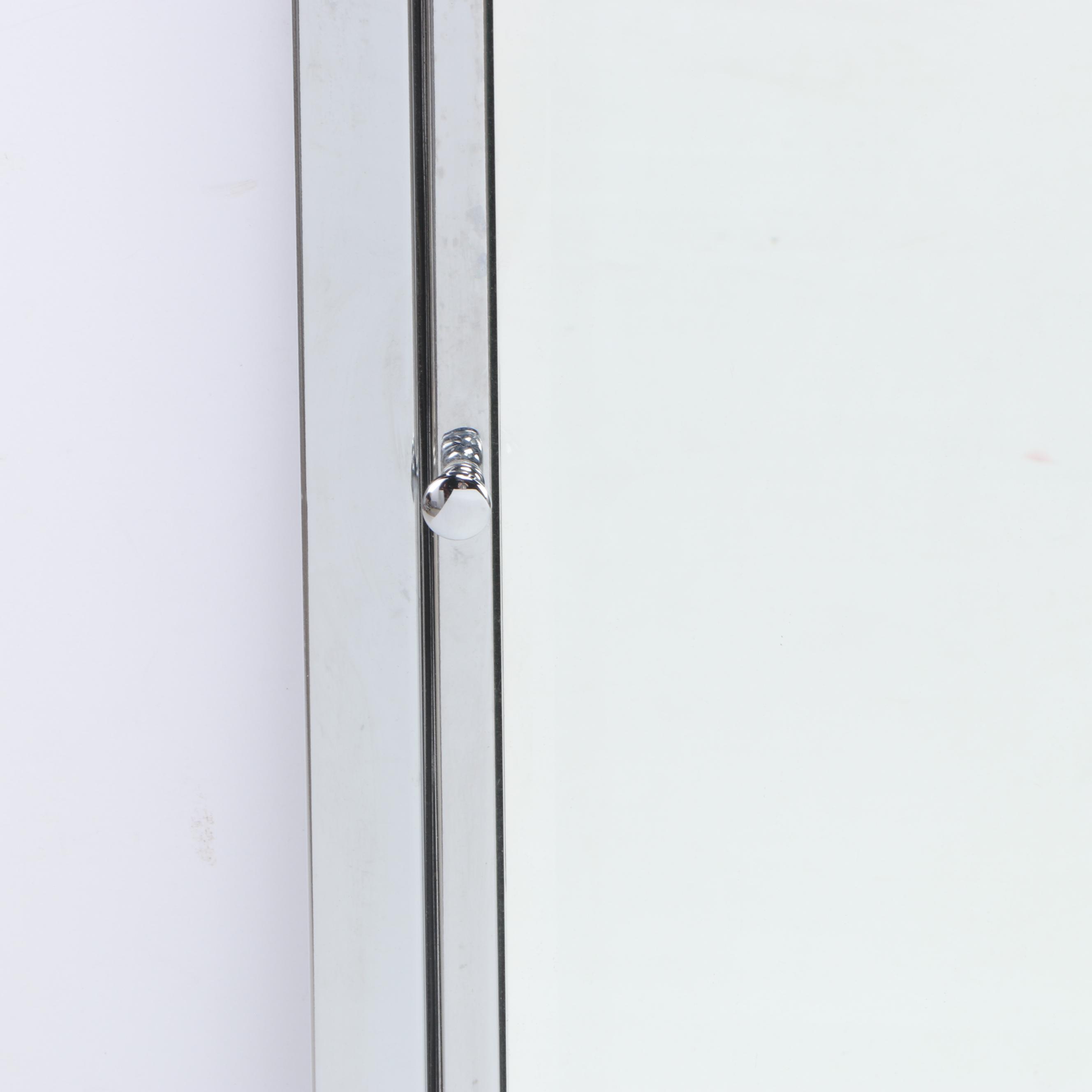 Restoration Hardware Polished Chrome Framed Medicine Cabinet