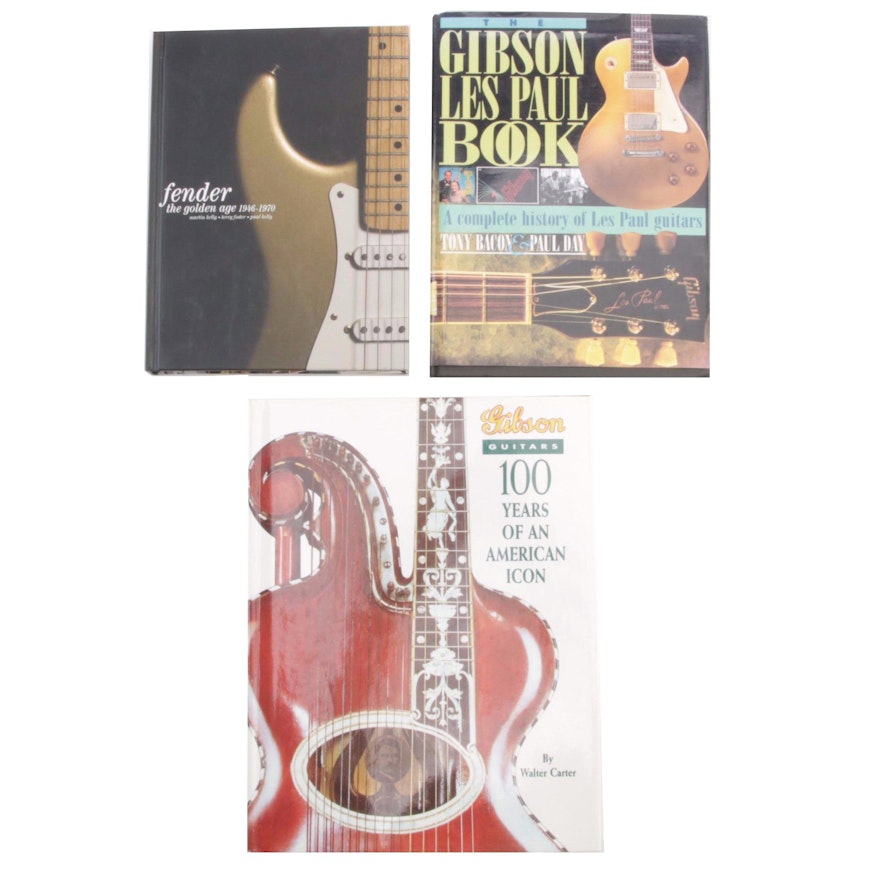 Gibson and Fender Guitar Books Including "Fender: The Golden Age 1946-1970"