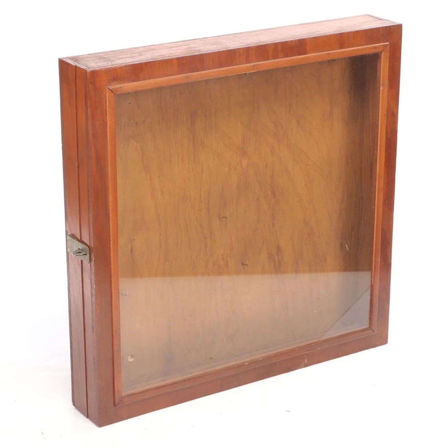 Handcrafted Wood and Glass Front Display Case