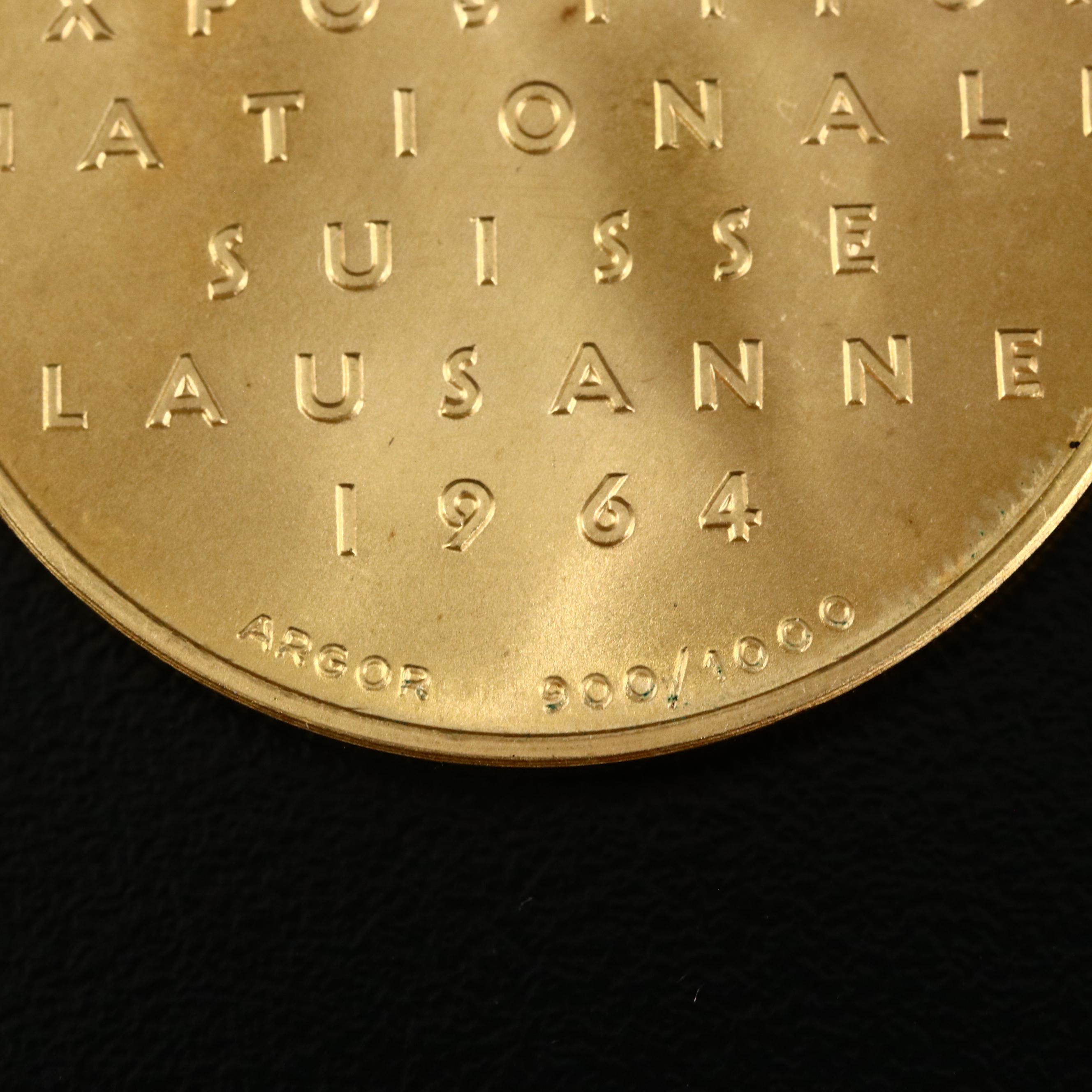 1964 Switzerland National Exposition Gold Medal