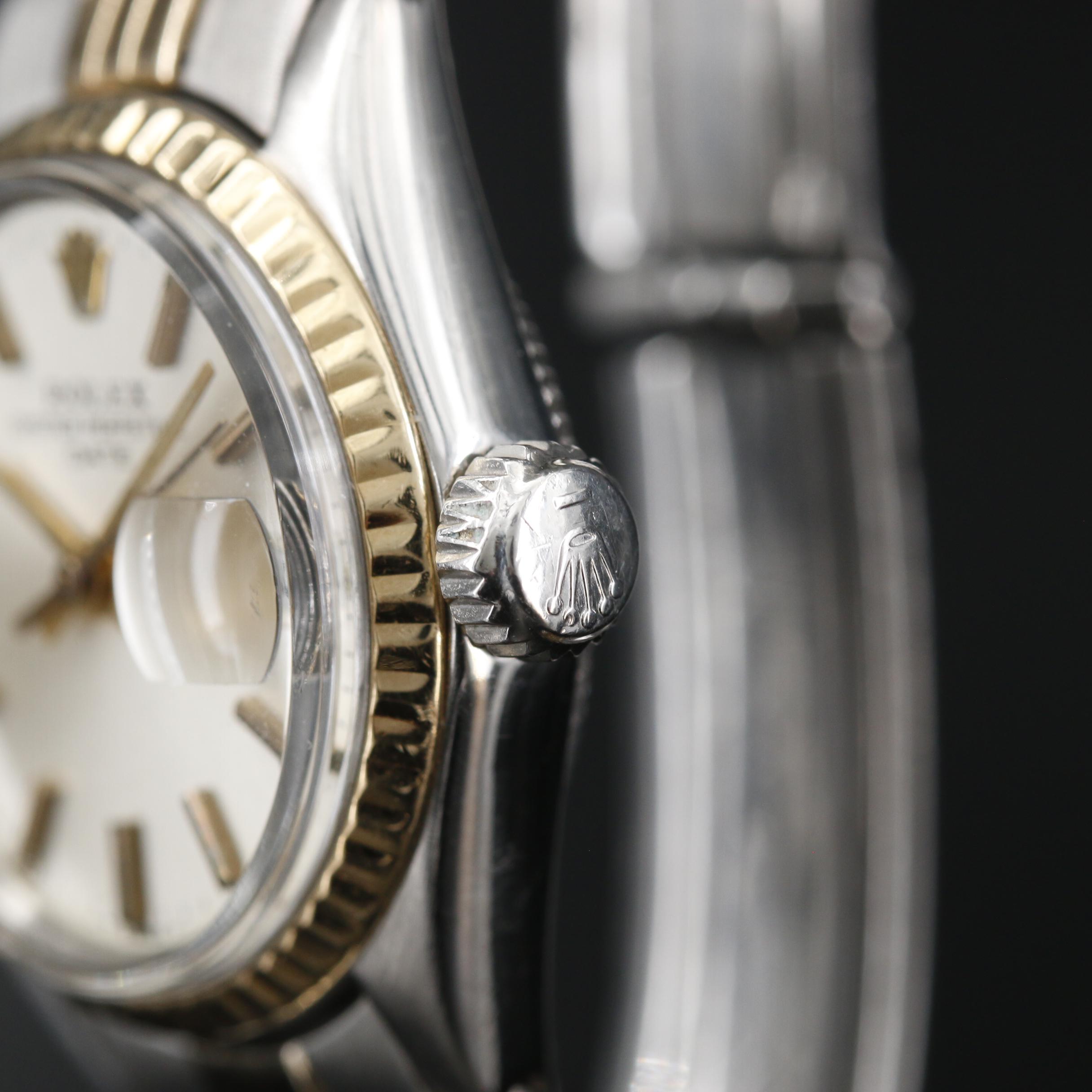 1968 Rolex Oyster Perpetual Date 14K and Stainless Steel Automatic Watch