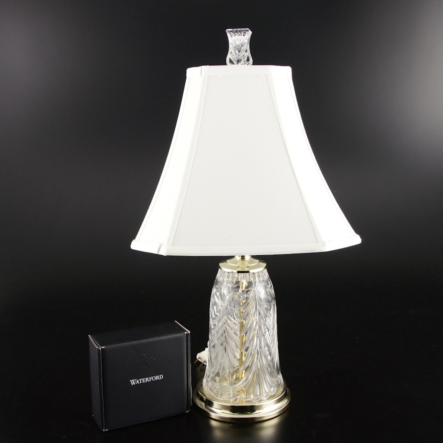 Crystal Lamp with Waterford Finial