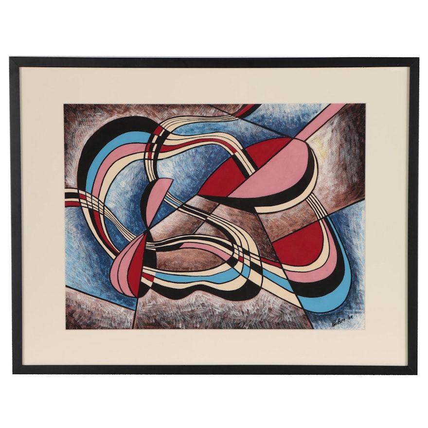 Abstract Gouache Painting, 1948