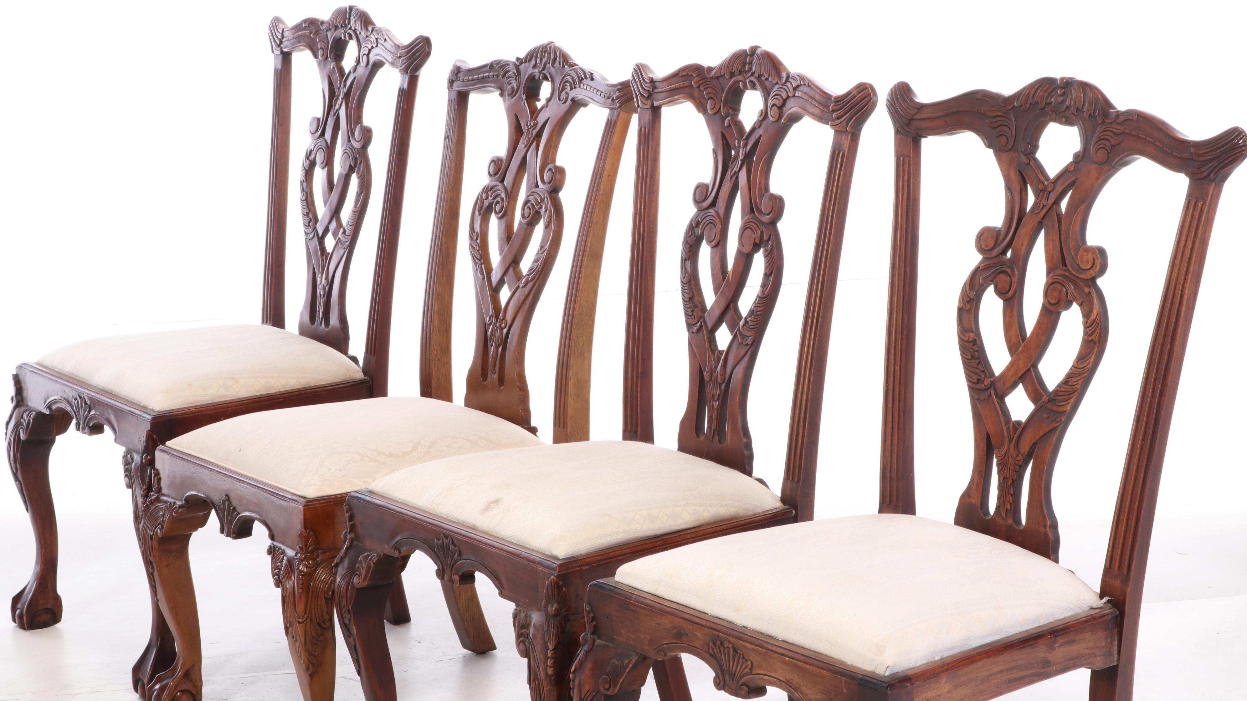 Stanley Chippendale Style "Stoneleigh" Eleven-Piece Mahogany Dining Set