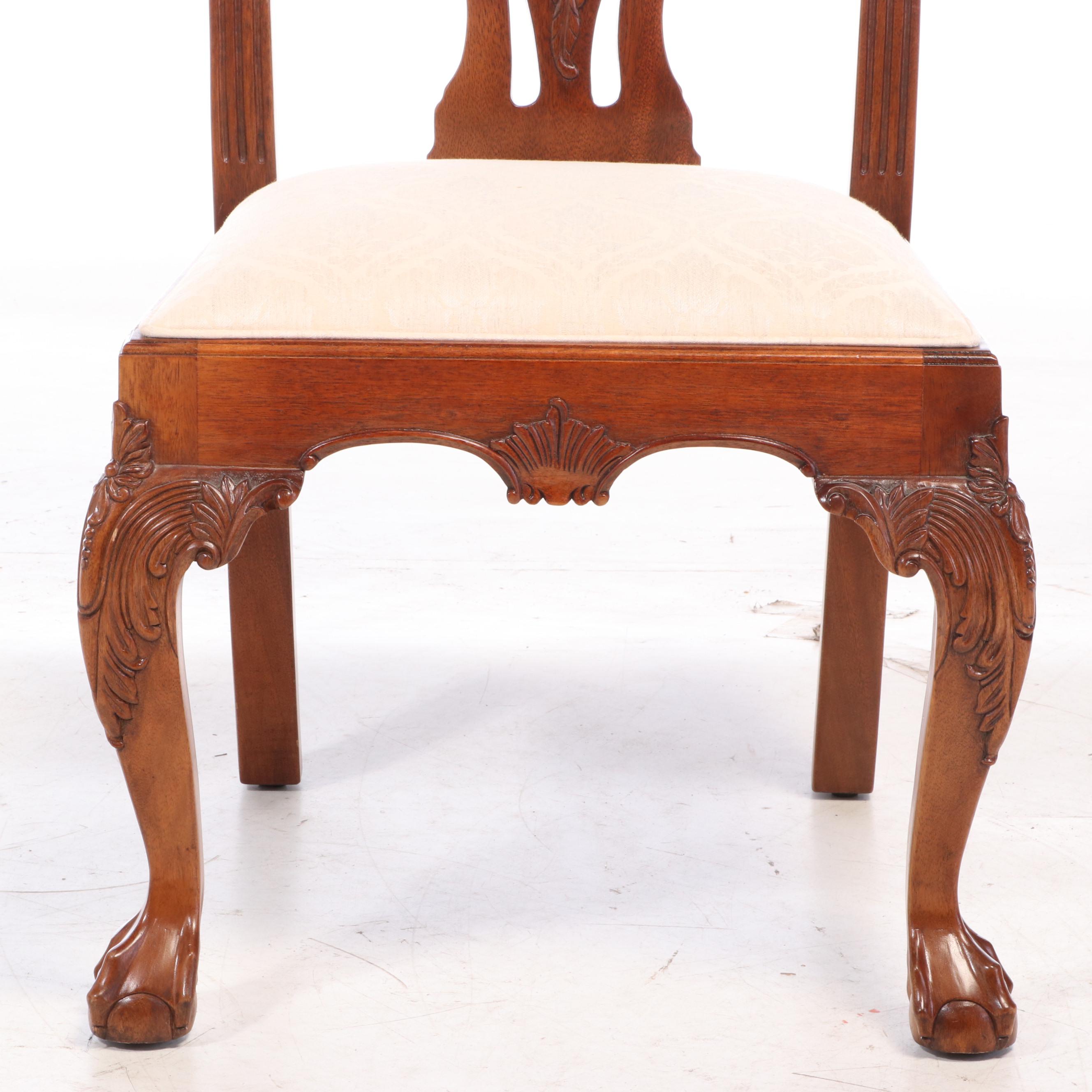 Stanley Chippendale Style "Stoneleigh" Eleven-Piece Mahogany Dining Set