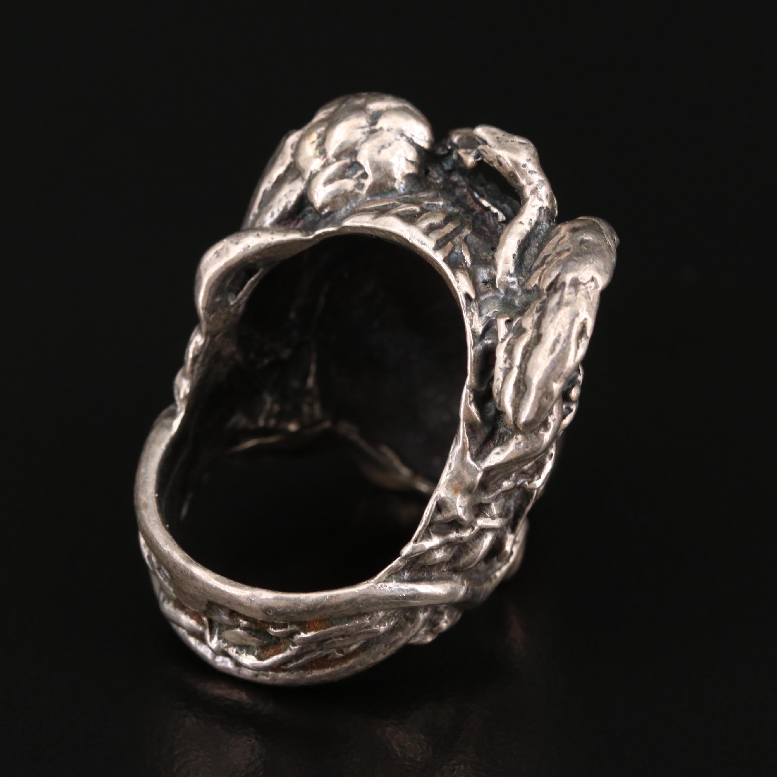 Sterling Silver Medusa Ring