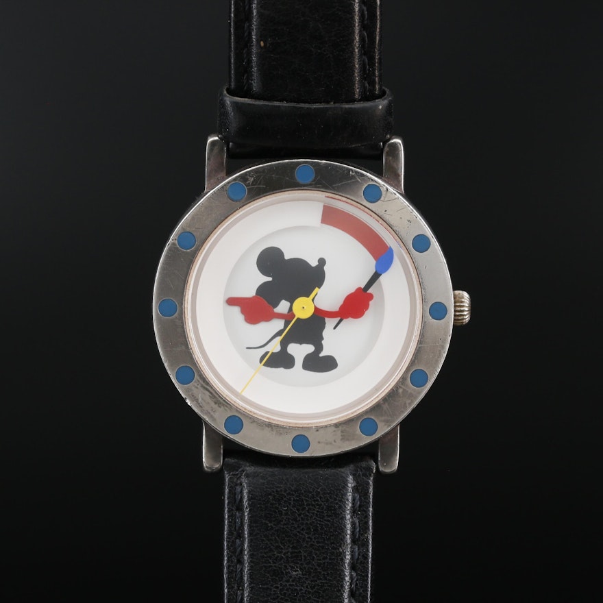 Michael Graves Limited Edition Mickey Mouse Painter Quartz Wristwatch