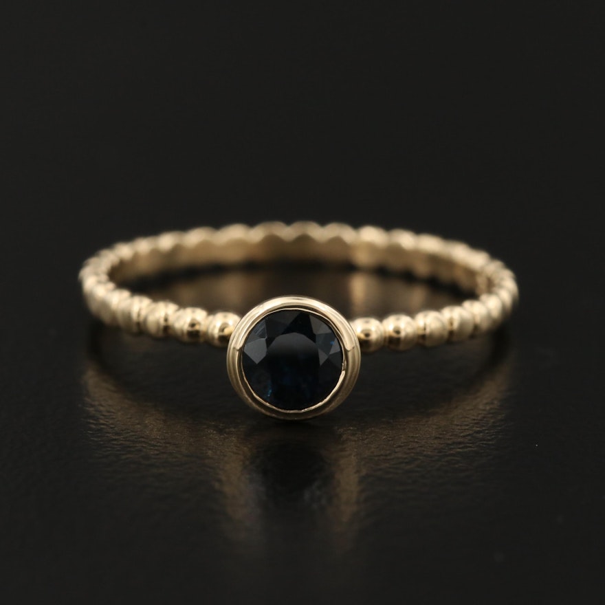 14K Sapphire Ring