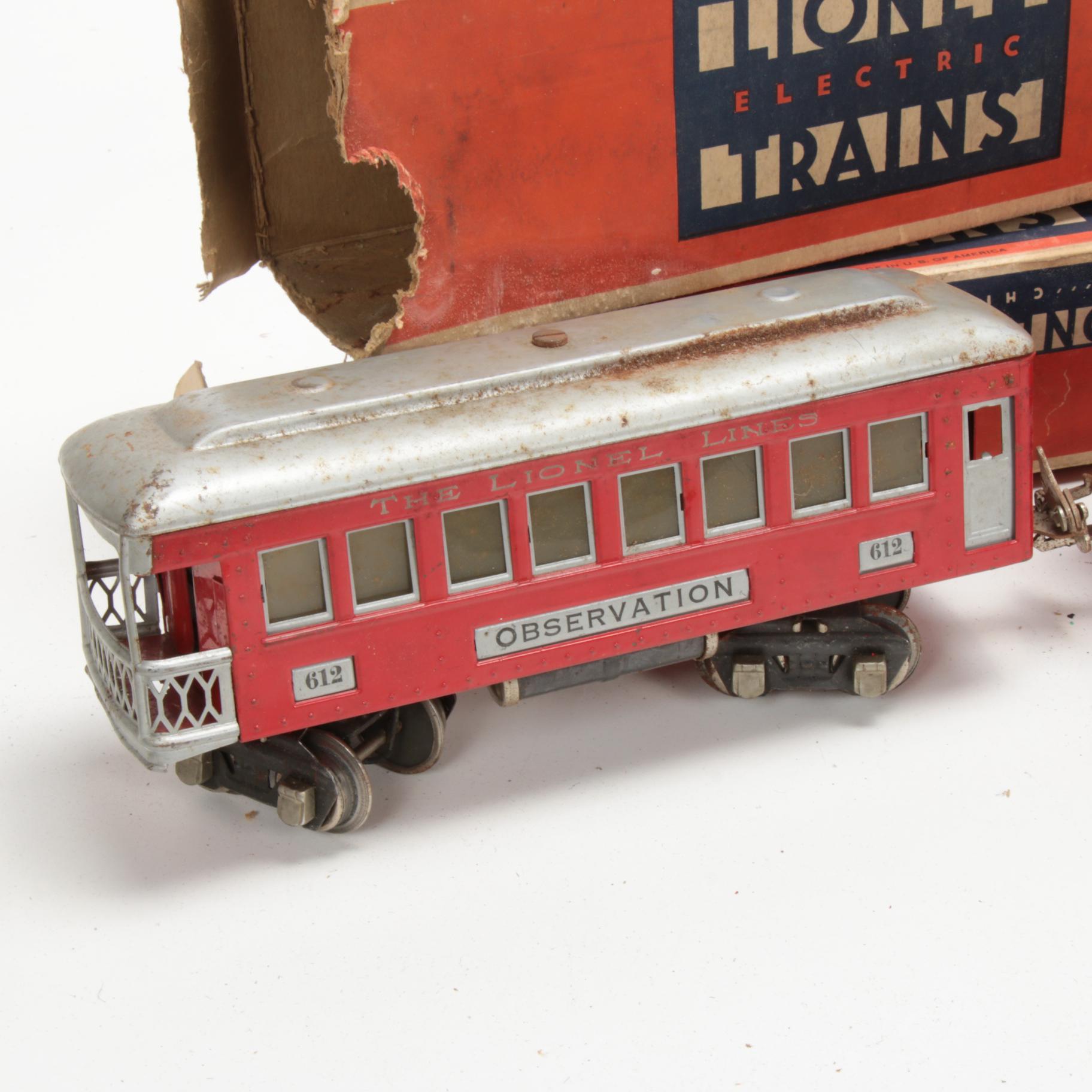 Lionel O Gauge Model Electric Train Cars