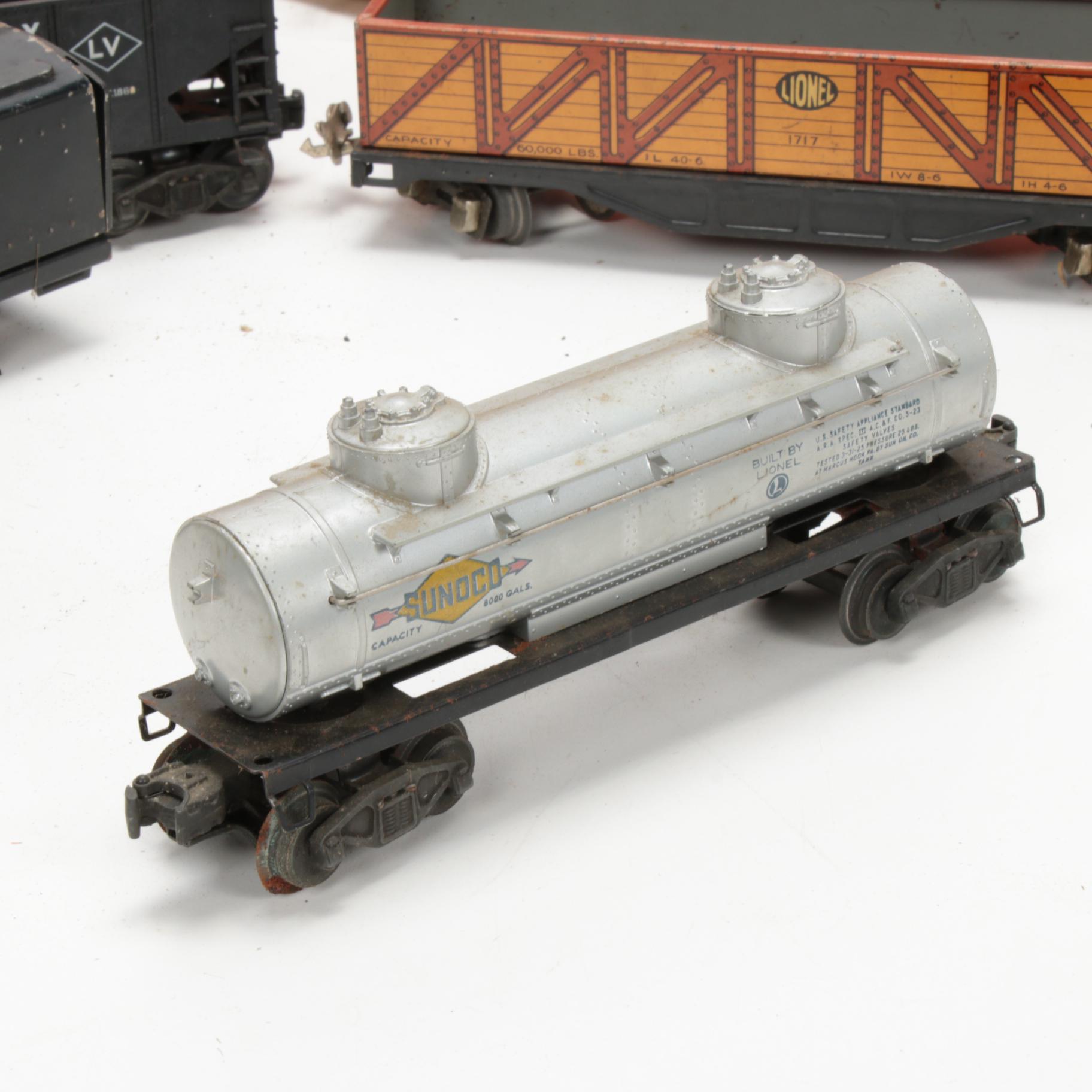 Lionel O Gauge Electric Model Train Cars