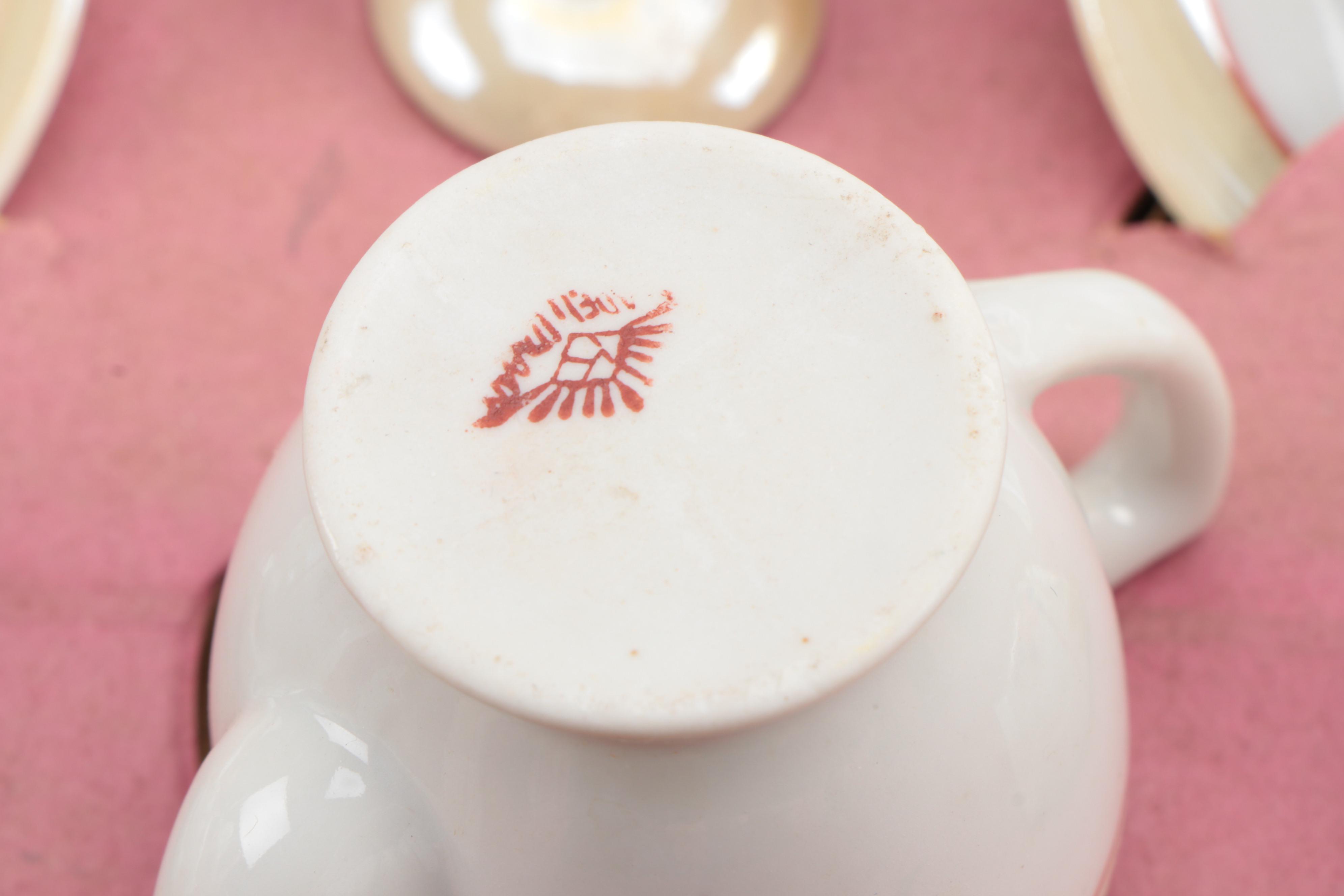 Japanese Porcelain Lustreware Toy Tea Sets in Boxes, Mid-20th Century