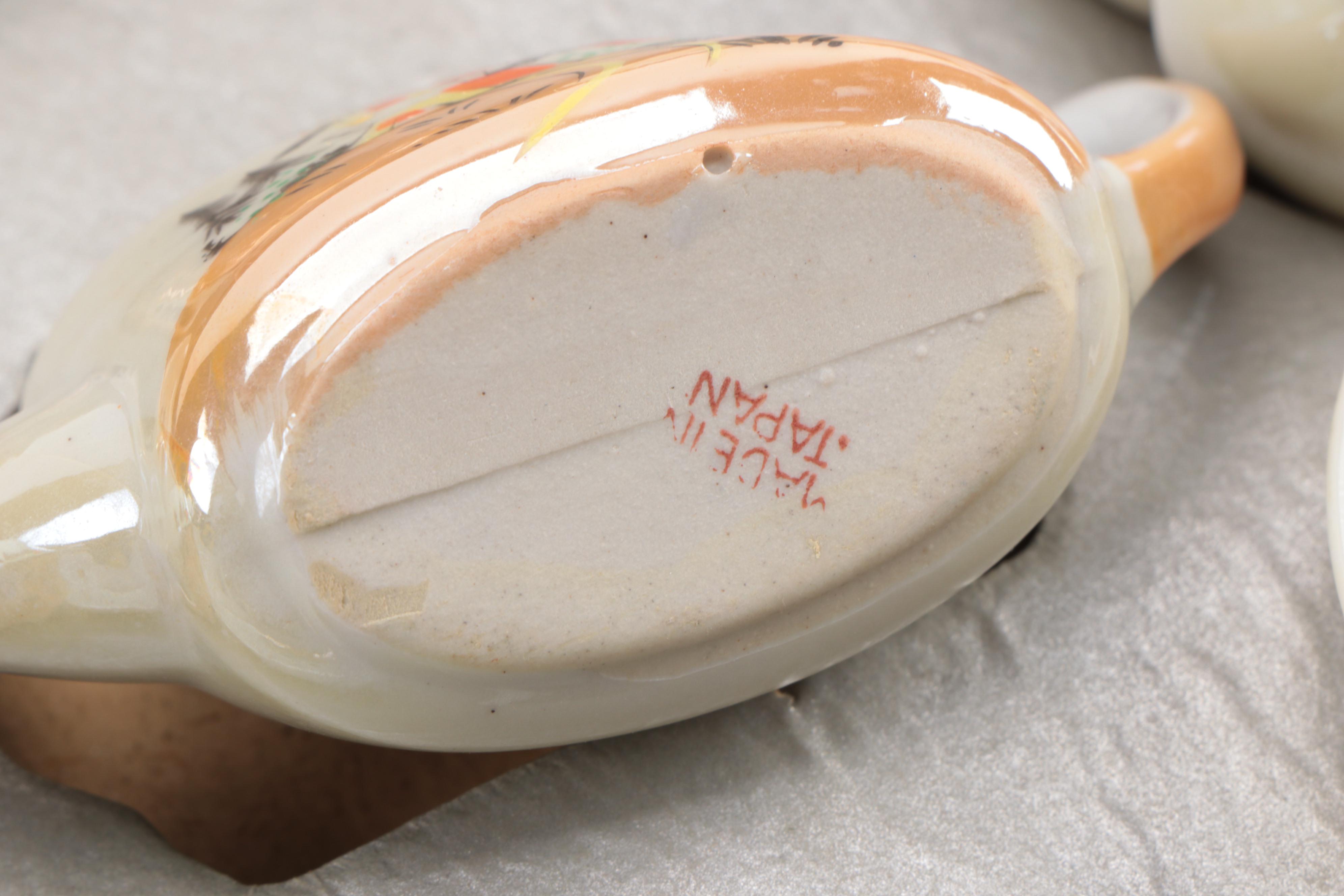 Japanese Porcelain Lustreware Toy Tea Sets in Boxes, Mid-20th Century