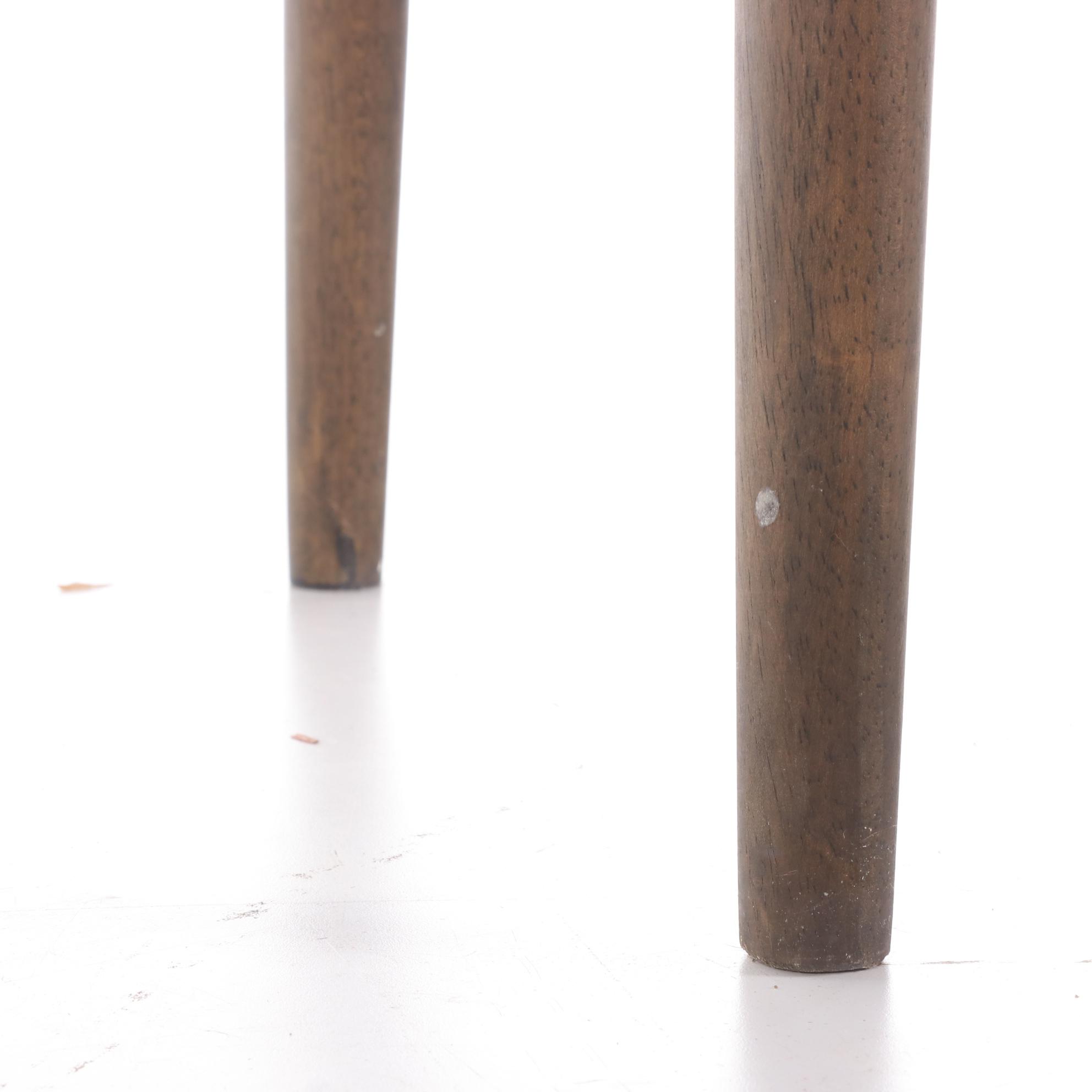 Threshold Walnut and Faux Fur Arm Chair