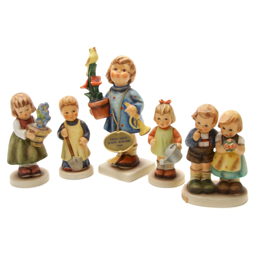 Five Goebel M.I. Hummel Porcelain Figurines
