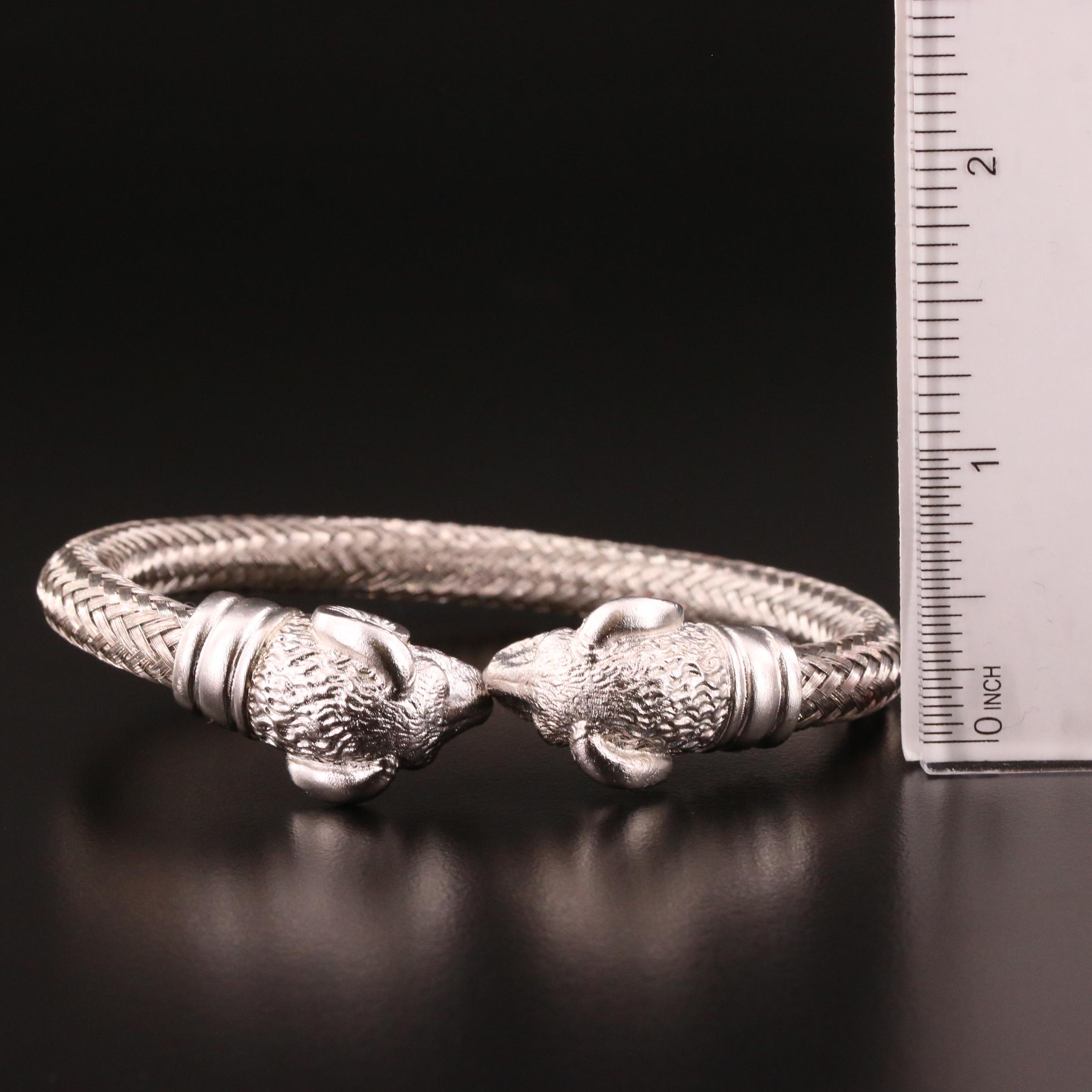 Metropolitan Museum of Art Rams Head Finial Bracelet