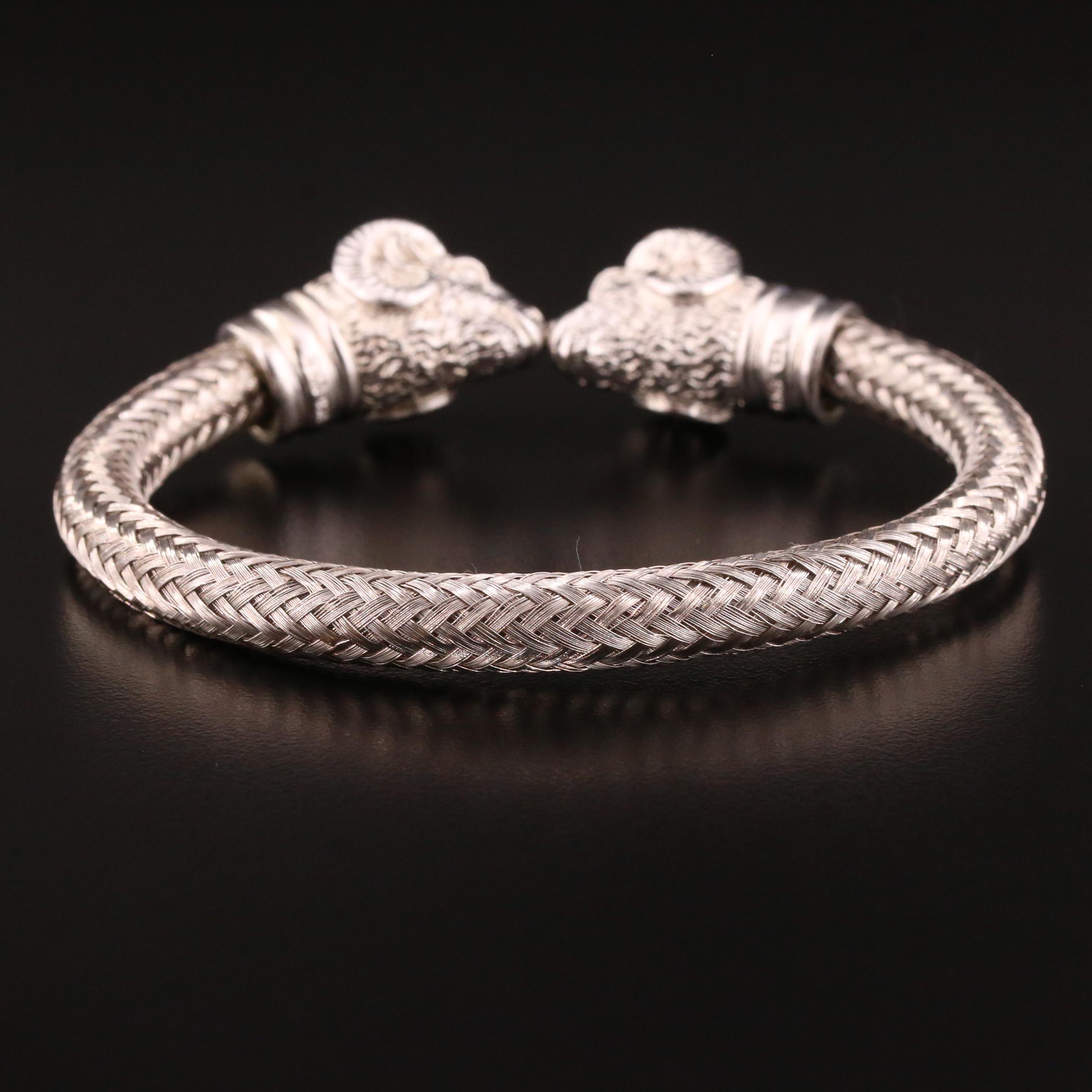 Metropolitan Museum of Art Rams Head Finial Bracelet